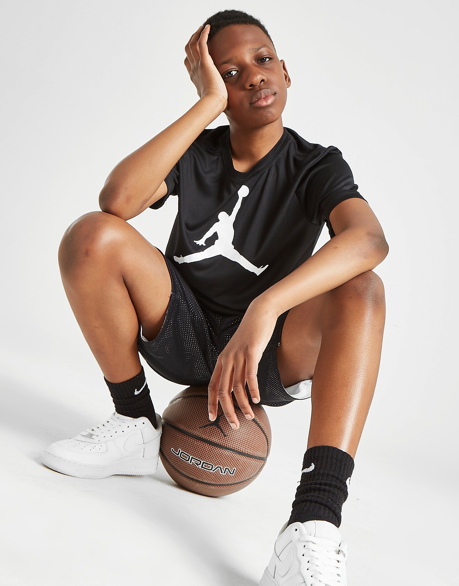 

Jordan Jumpman Logo T-Shirt Junior - Black - Kids, Black