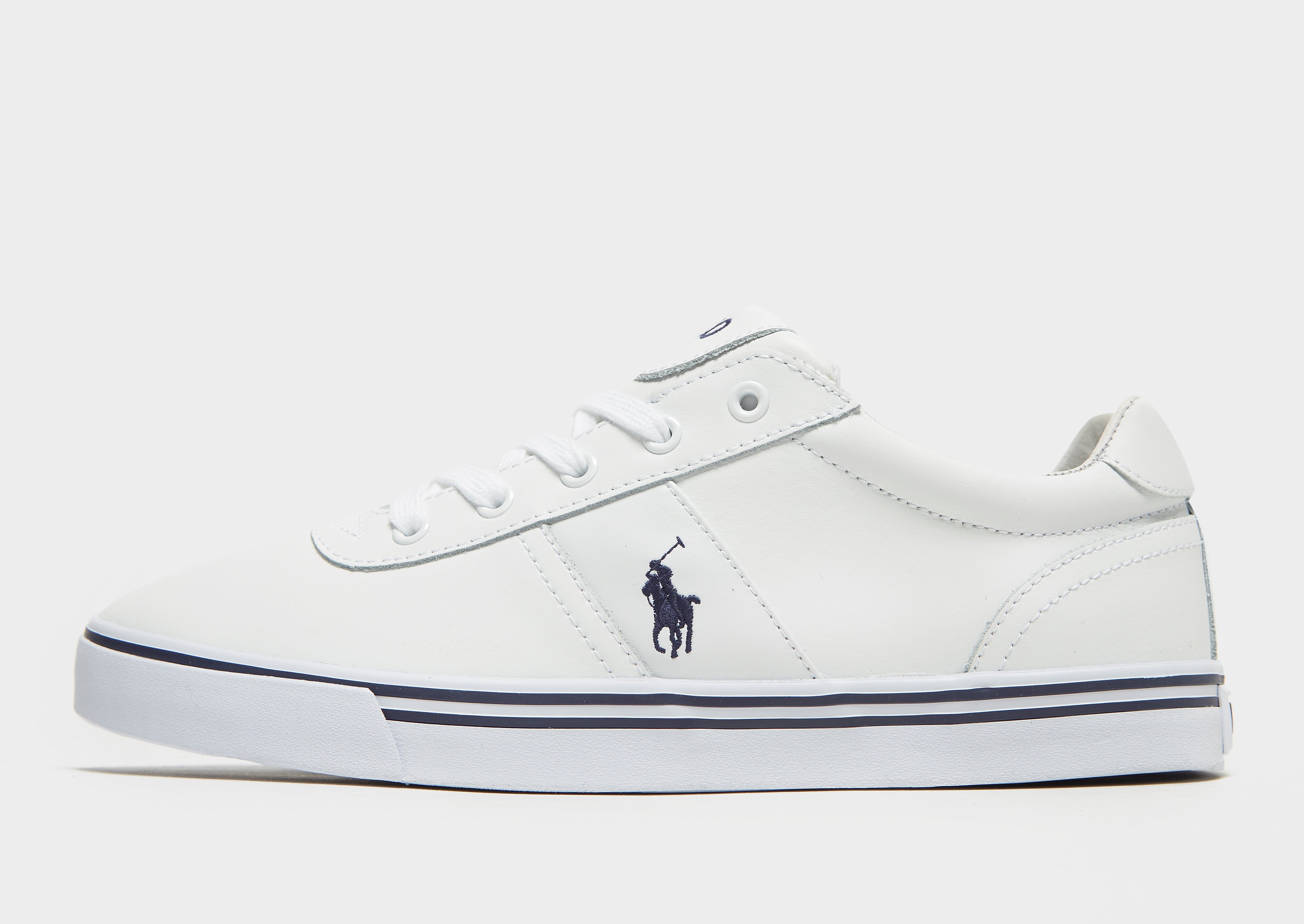 

Polo Ralph Lauren Hanford Leather - White/Navy - Mens, White/Navy