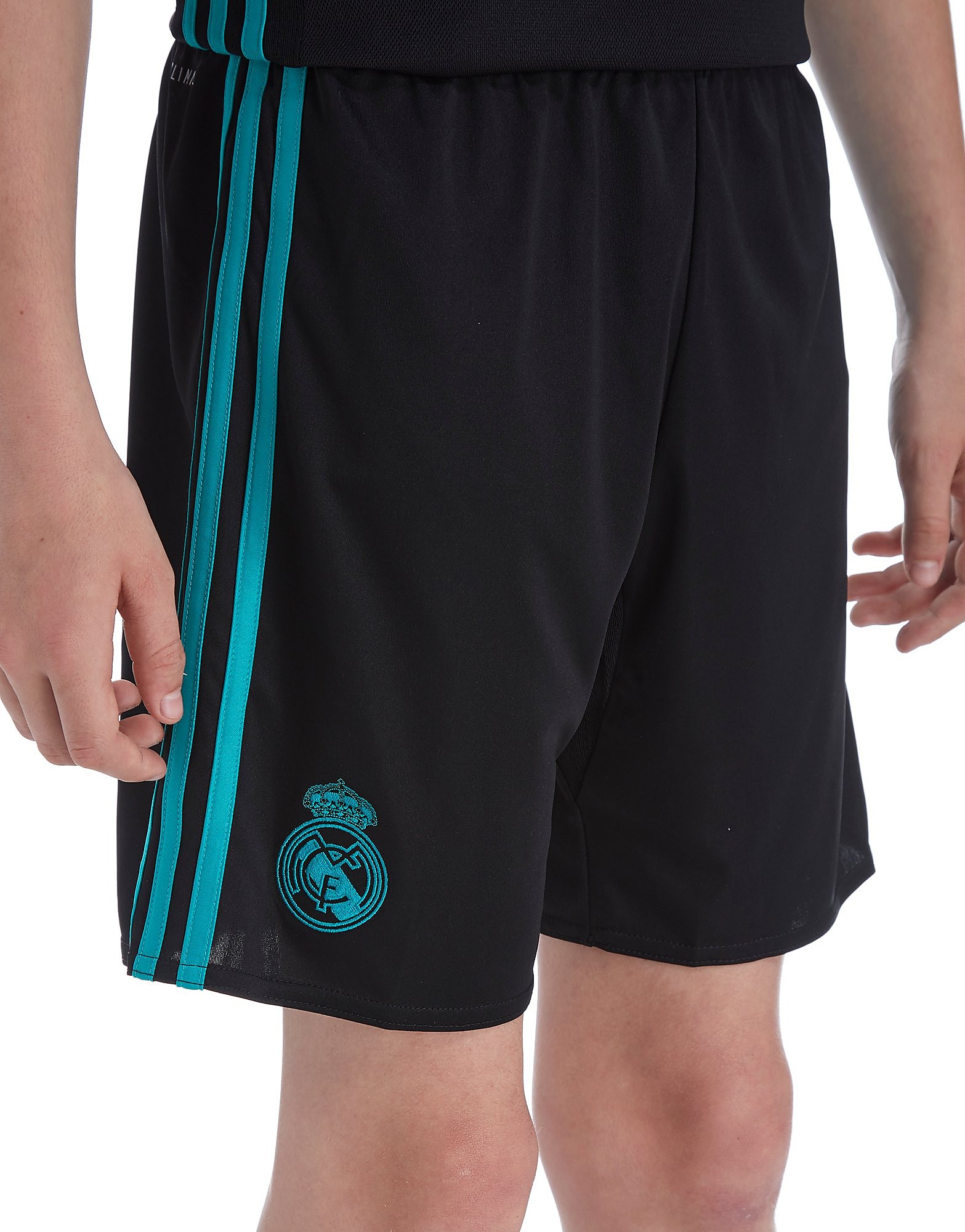 

adidas Real Madrid 2017/18 Away Shorts Junior - Black - Kids, Black