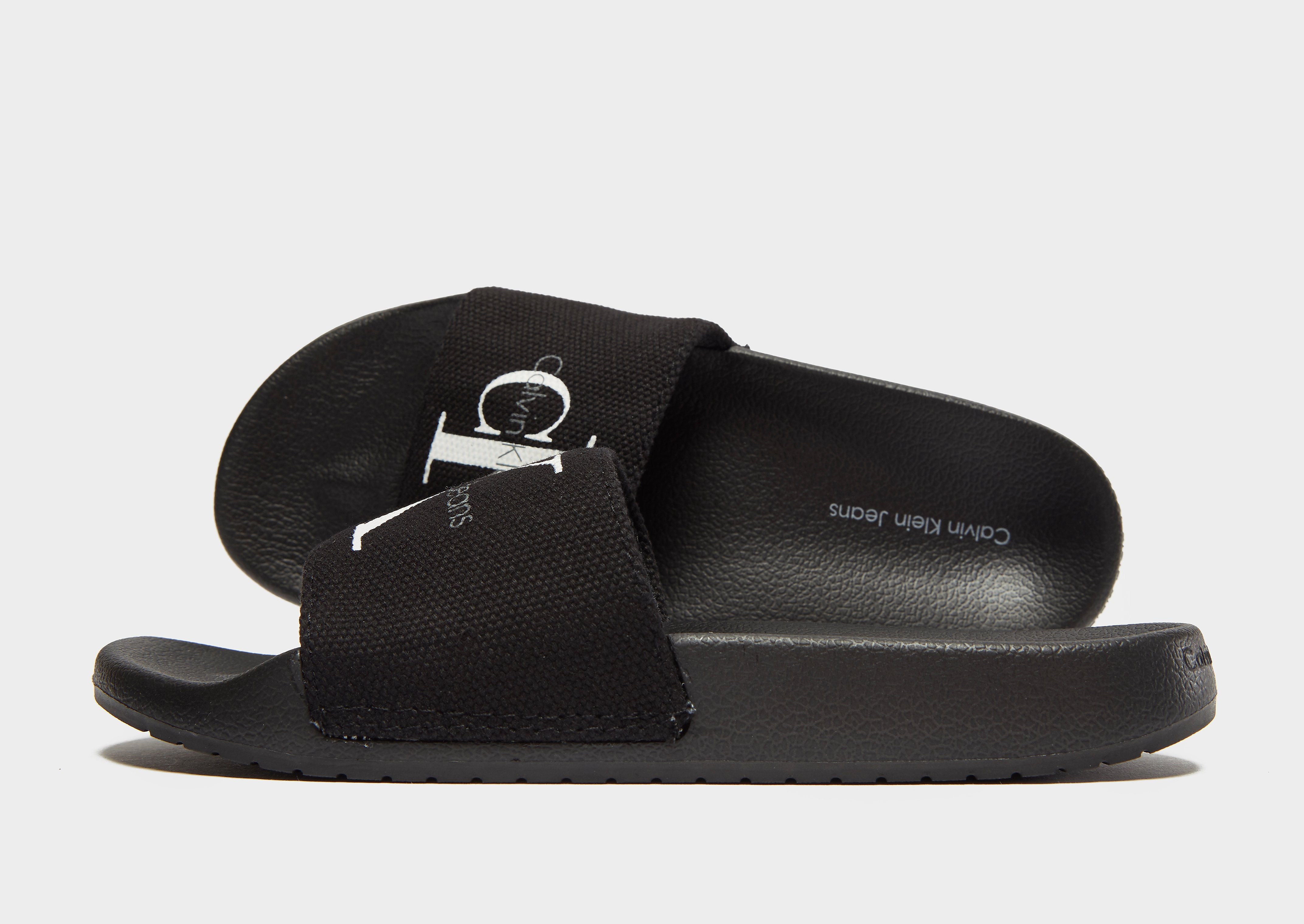 

Calvin Klein Jeans Chantal Slides Women's - Black/White, Black/White