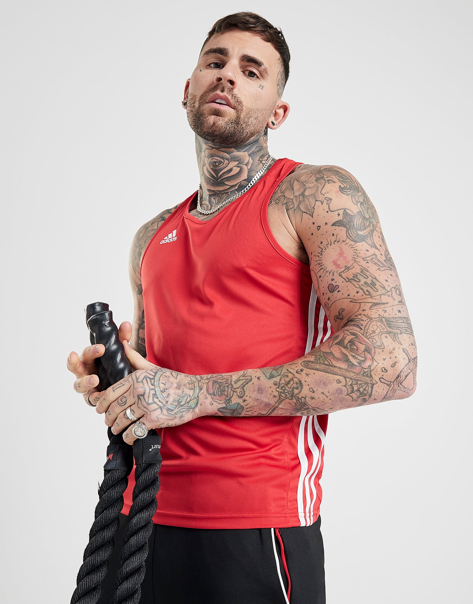 

adidas Base Punch Boxing Vest - Red - Mens, Red