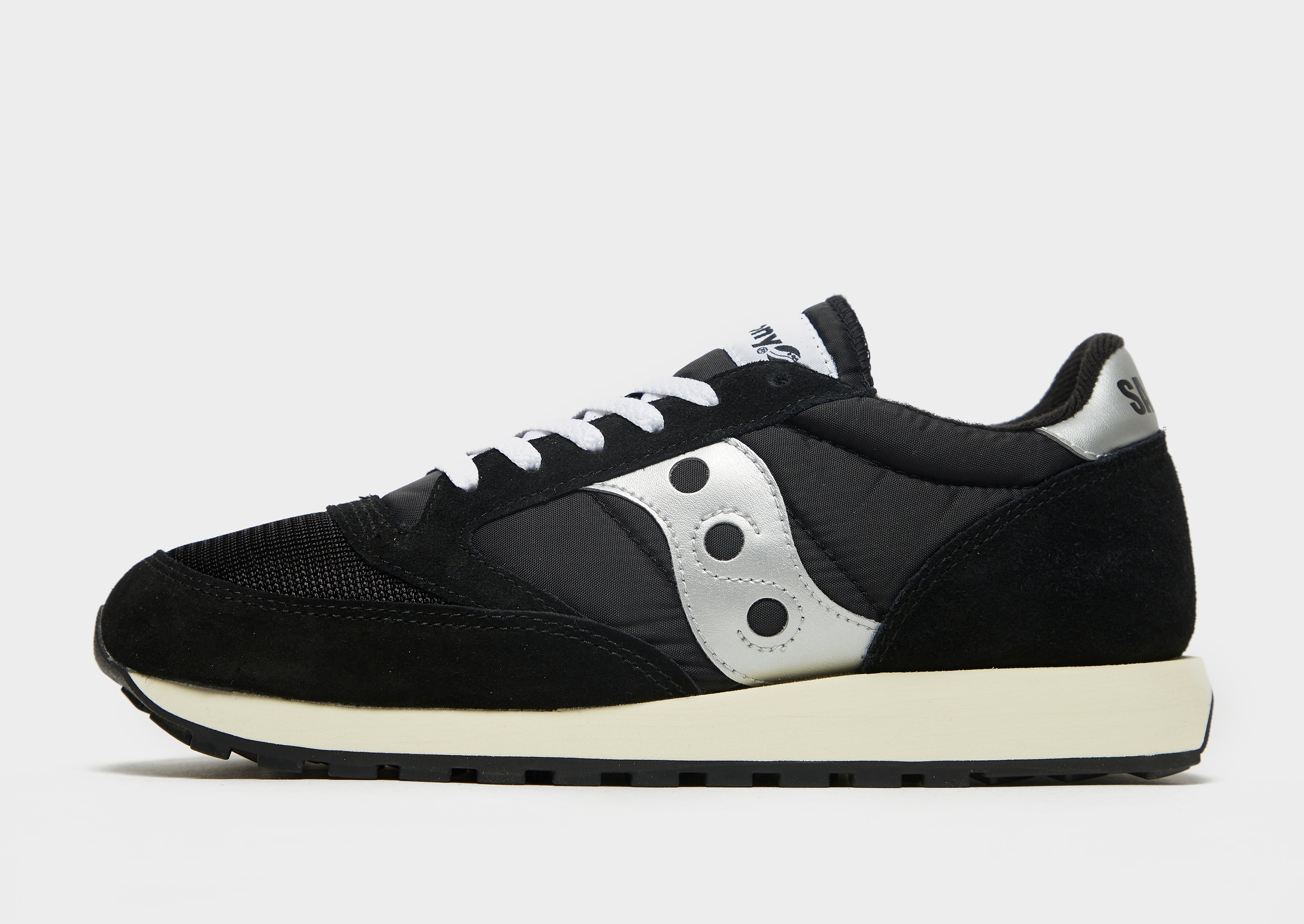

Saucony Jazz OG Vintage - Black/BLK/SIL - Mens, Black/BLK/SIL