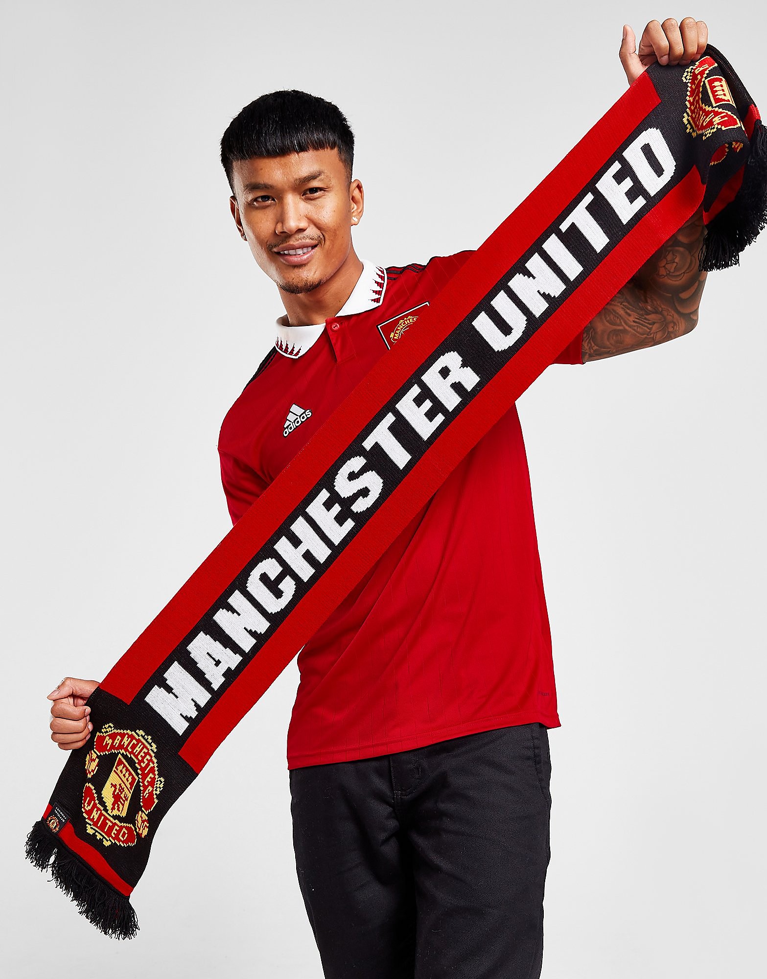 

Official Team Manchester United Scarf - Red - Mens, Red