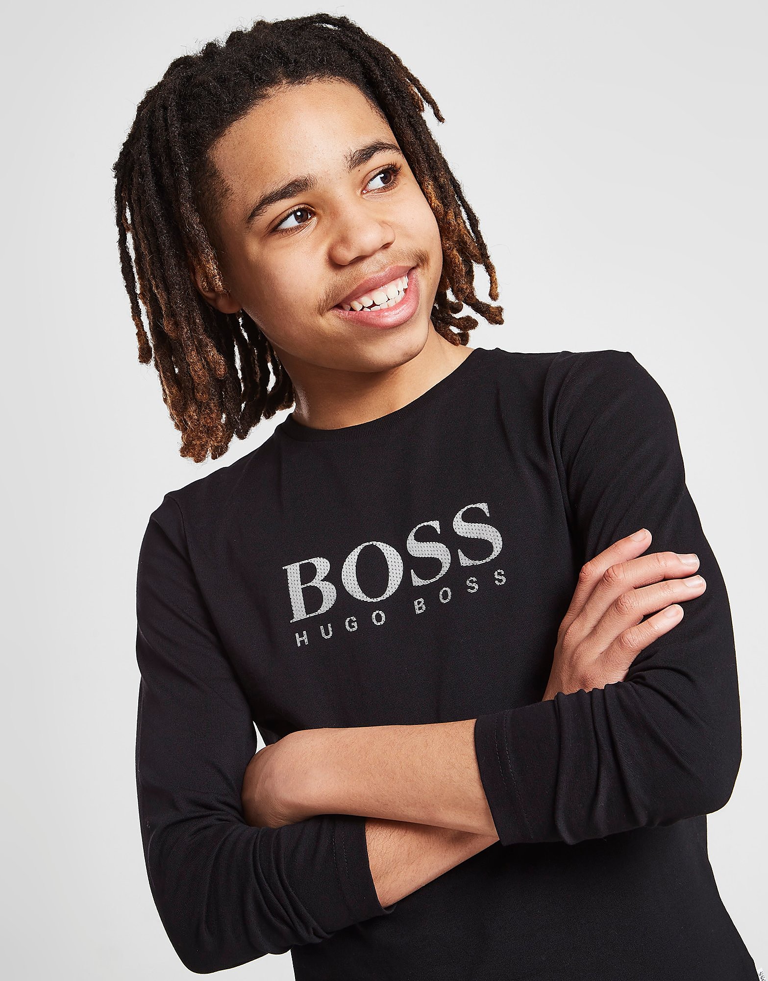 

BOSS Long Sleeve Logo T-Shirt Junior - Navy - Kids, Navy