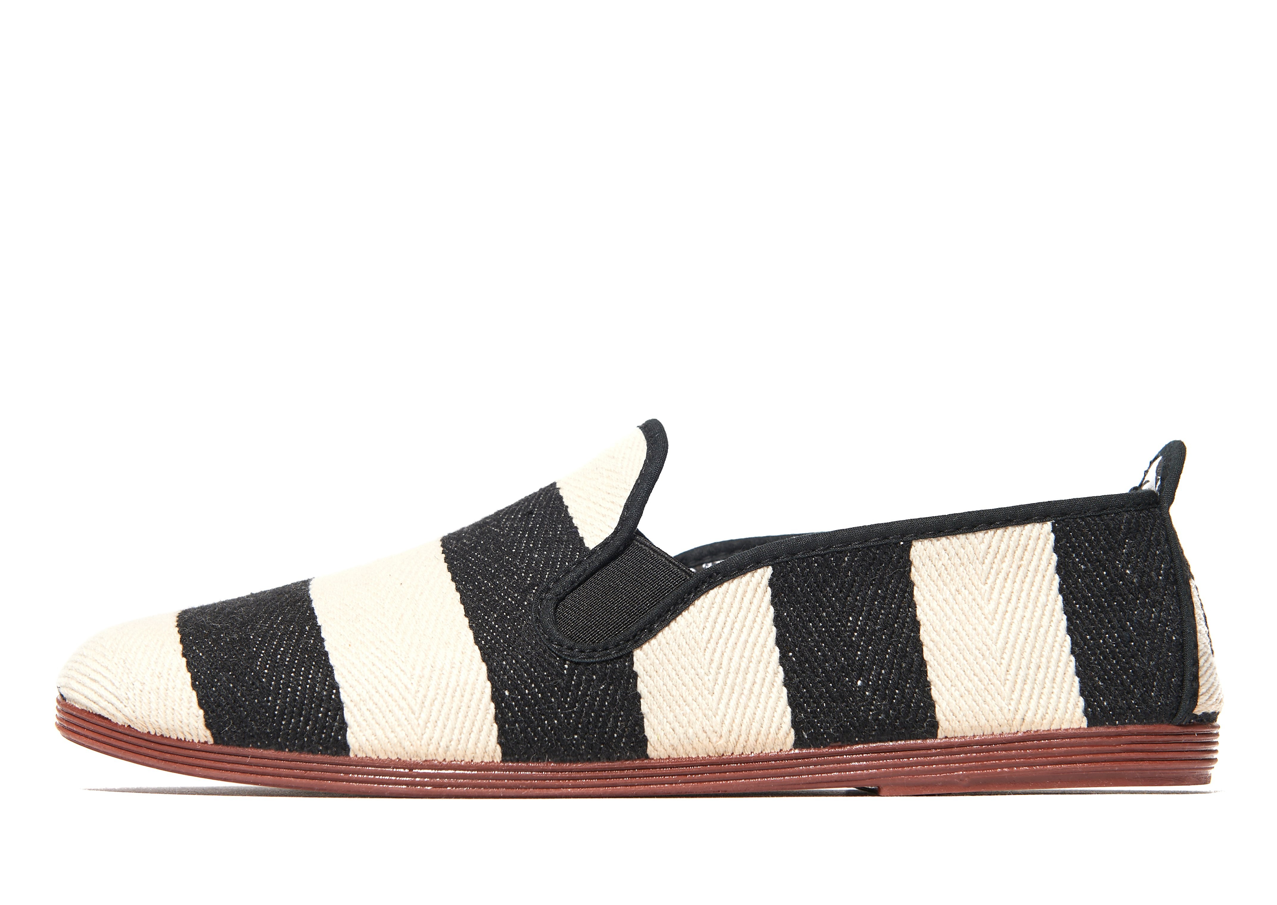 

Flossy Amara Plimsolls - Black/White - Mens, Black/White
