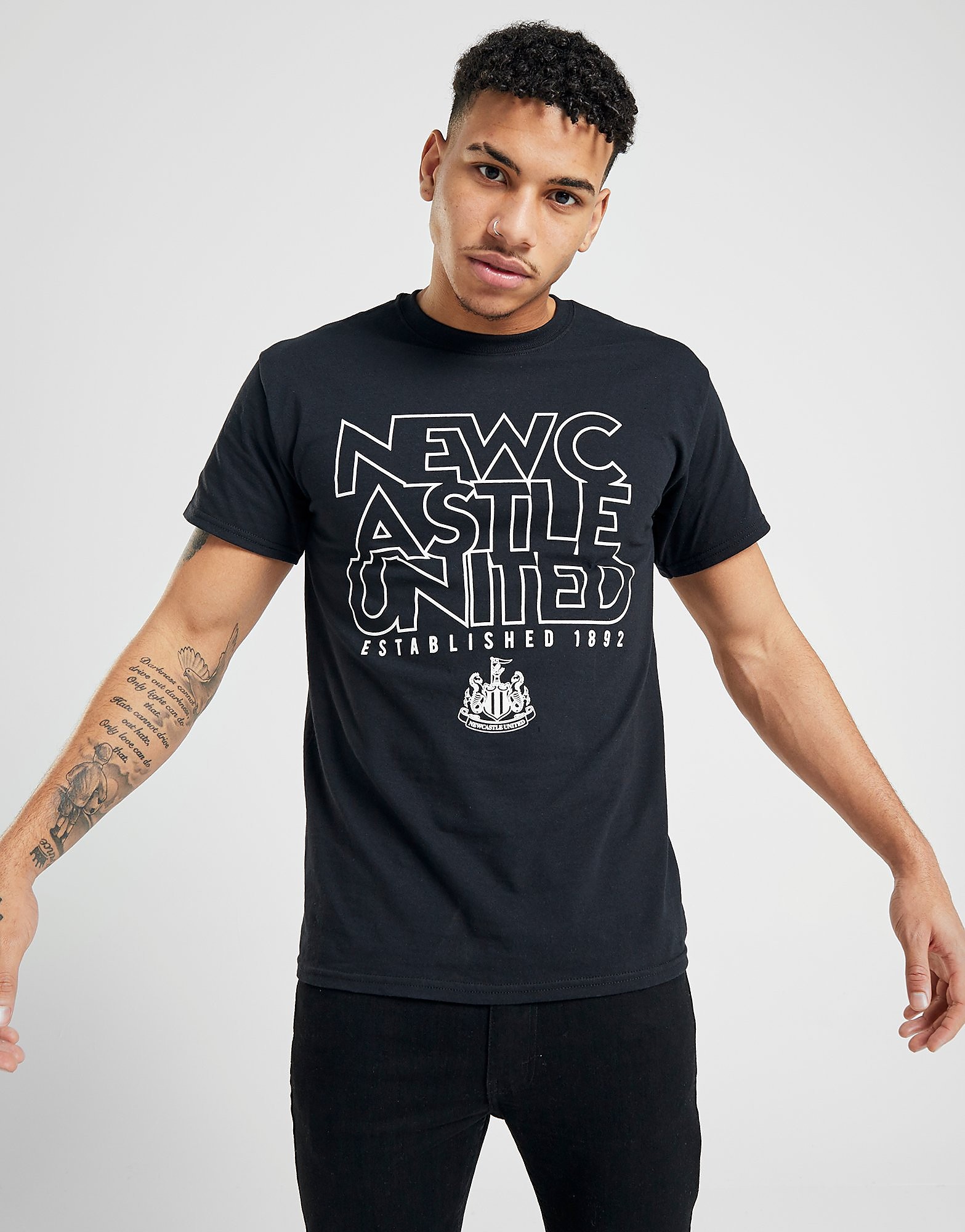 

Official Team Newcastle United EST 1892 T-Shirt - Black - Mens, Black