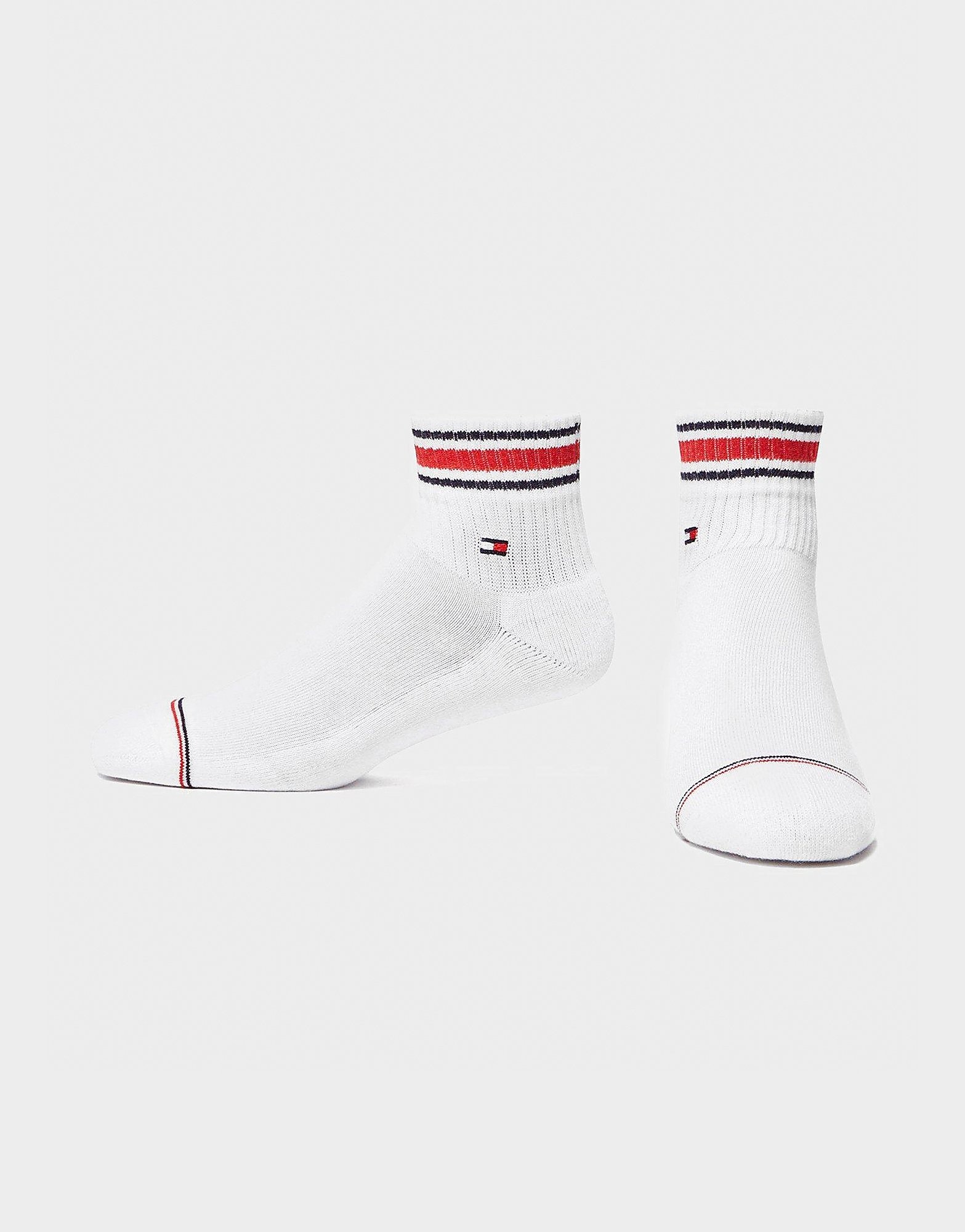 

Tommy Hilfiger Two Pack Quarter Socks - White - Mens, White