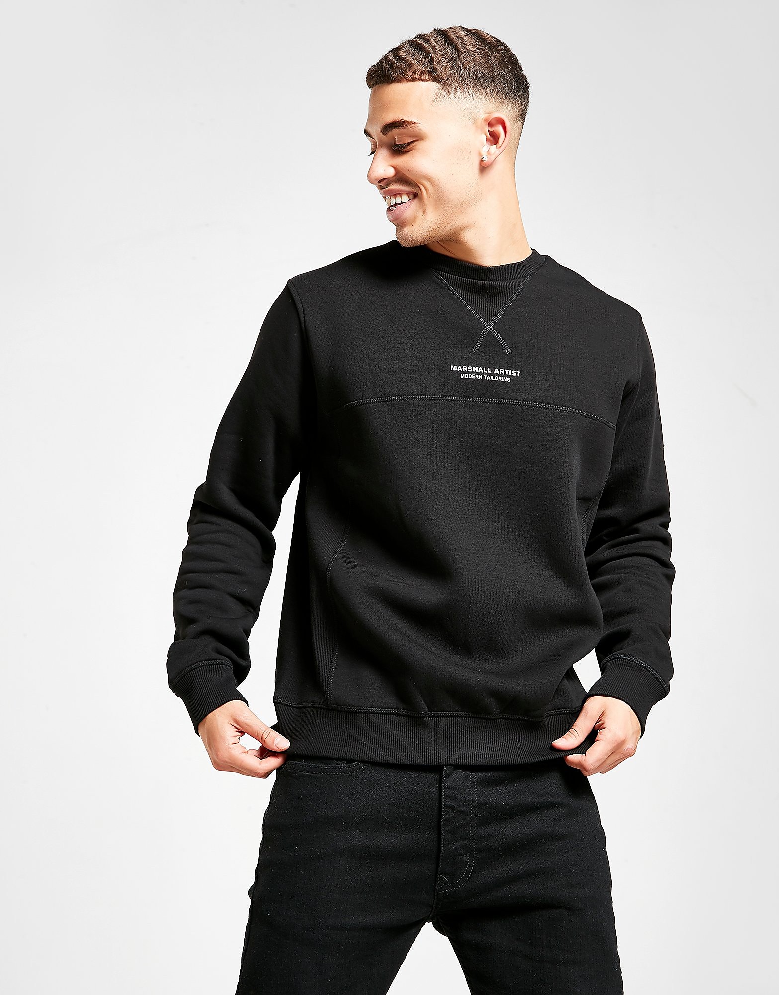 

Marshall Artist Siren Crew Sweatshirt - Black - Mens, Black