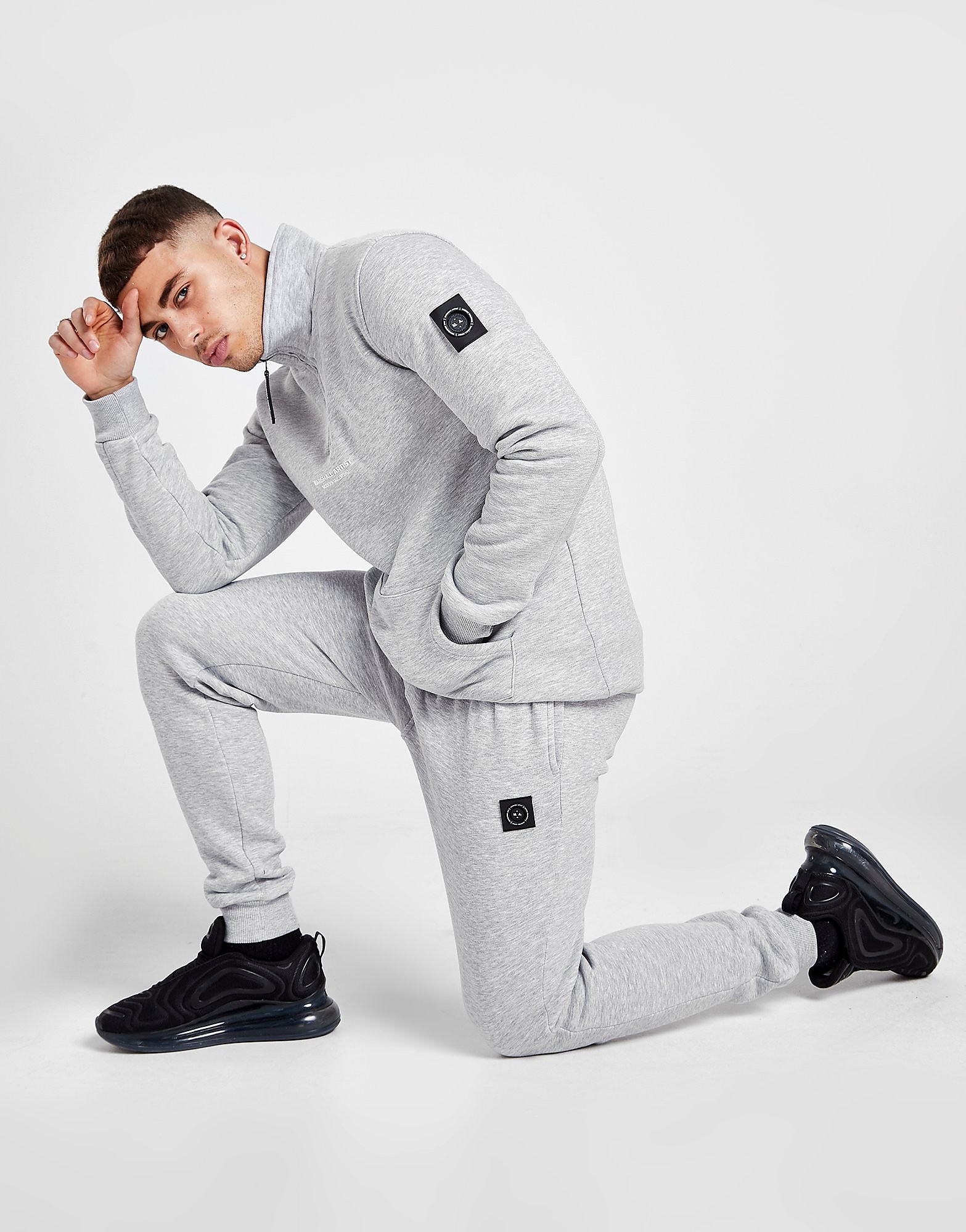 

Marshall Artist Siren Cuffed Fleece Joggers - Grey/Grey - Mens, Grey/Grey
