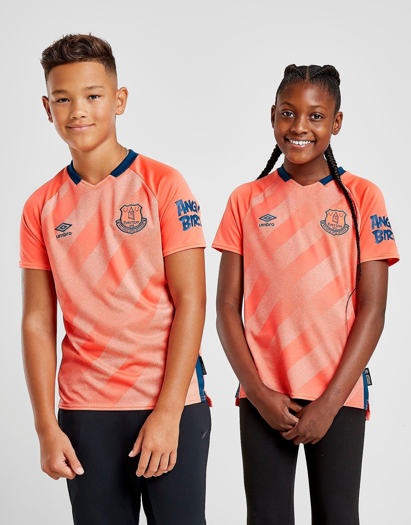 Umbro Maillot Extérieur Everton FC 2019/20 Junior - Rose, Rose
