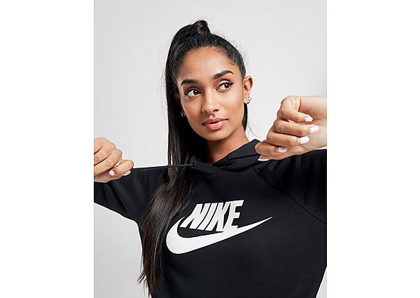 Nike Sweat à capuche Essential Logo Femme - Black/White, Black/White