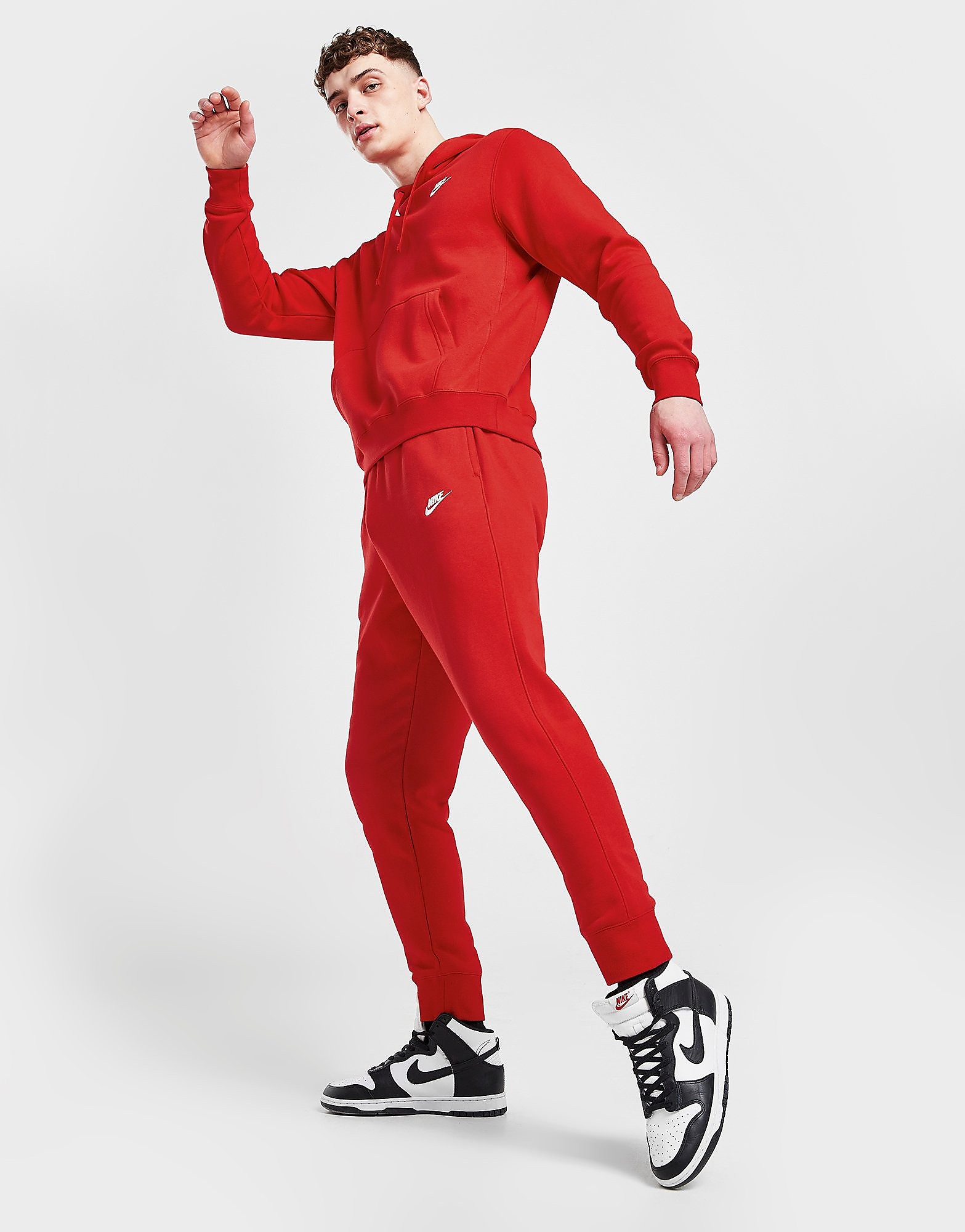 

Nike Foundation Fleece Joggers - University Red/University Red/White - Mens, University Red/University Red/White