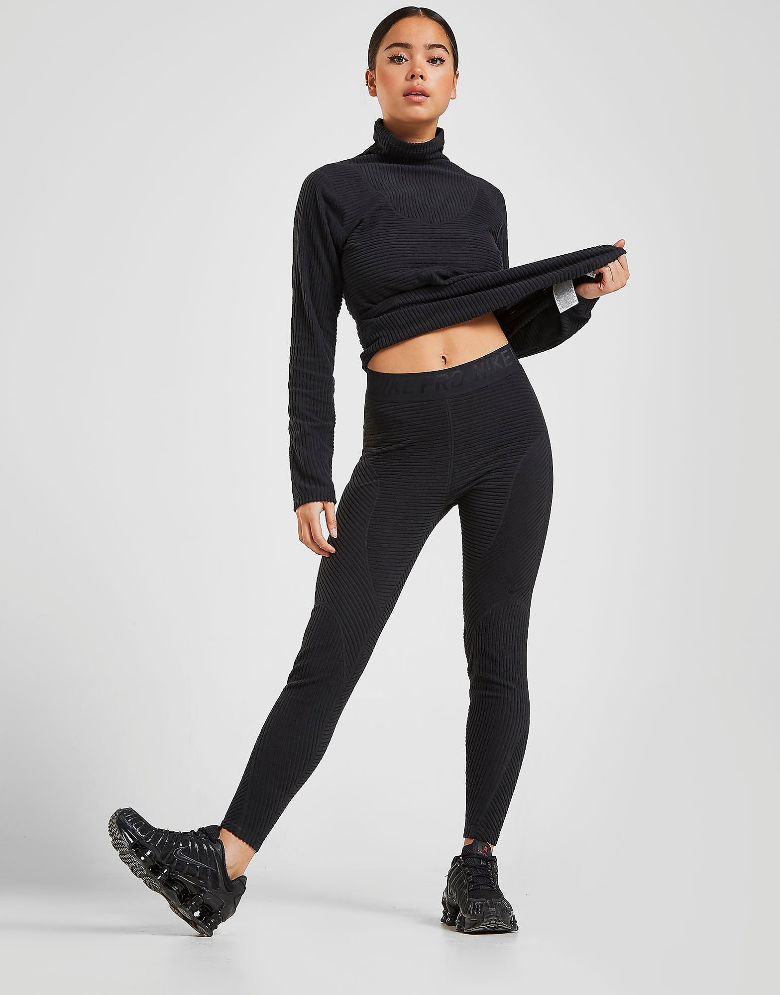 

Nike Training Warm Velour Tights - Black/Black - Womens, Black/Black