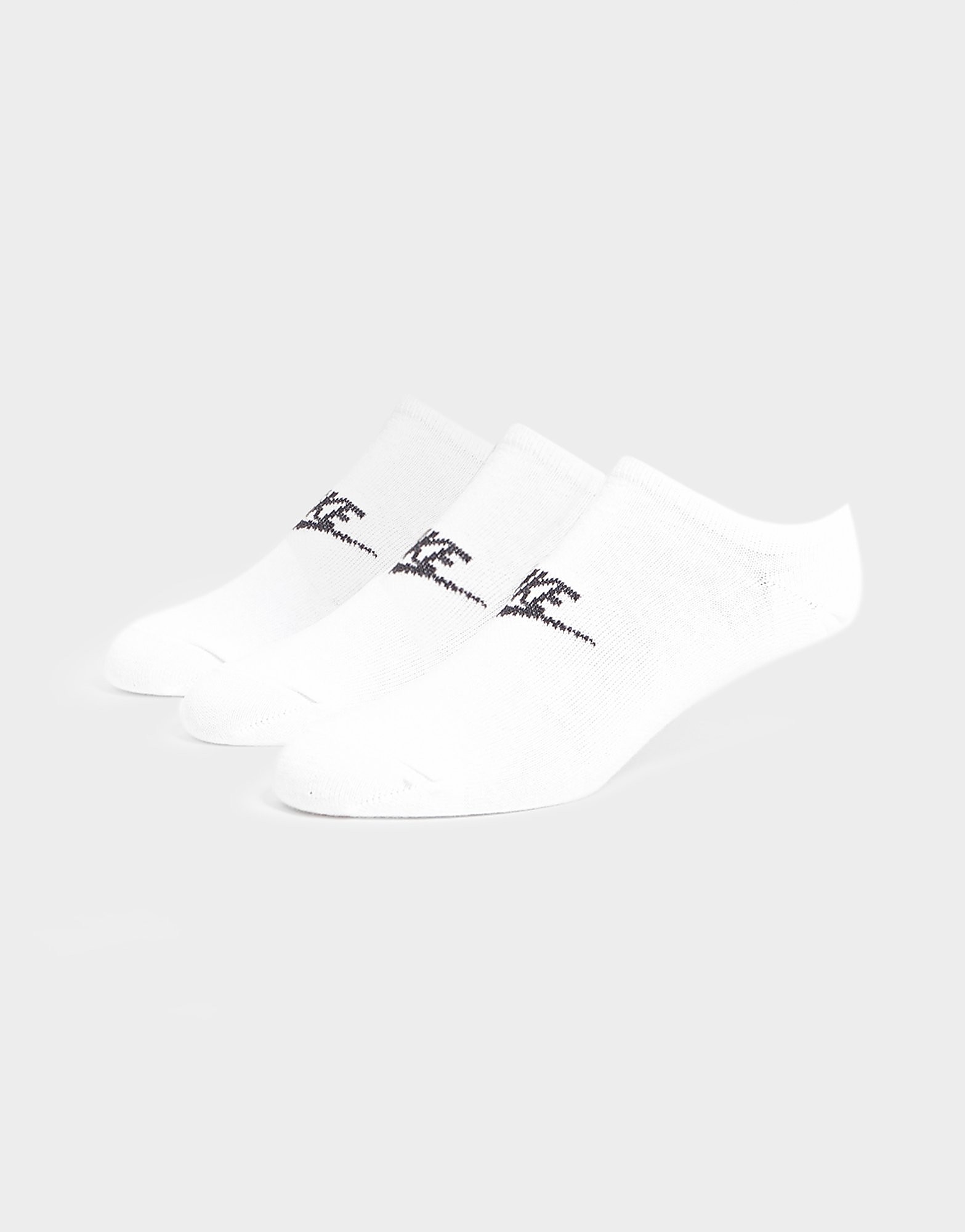 

Nike 3-Pack No-Show Socks - White/Black/Black - Mens, White/Black/Black