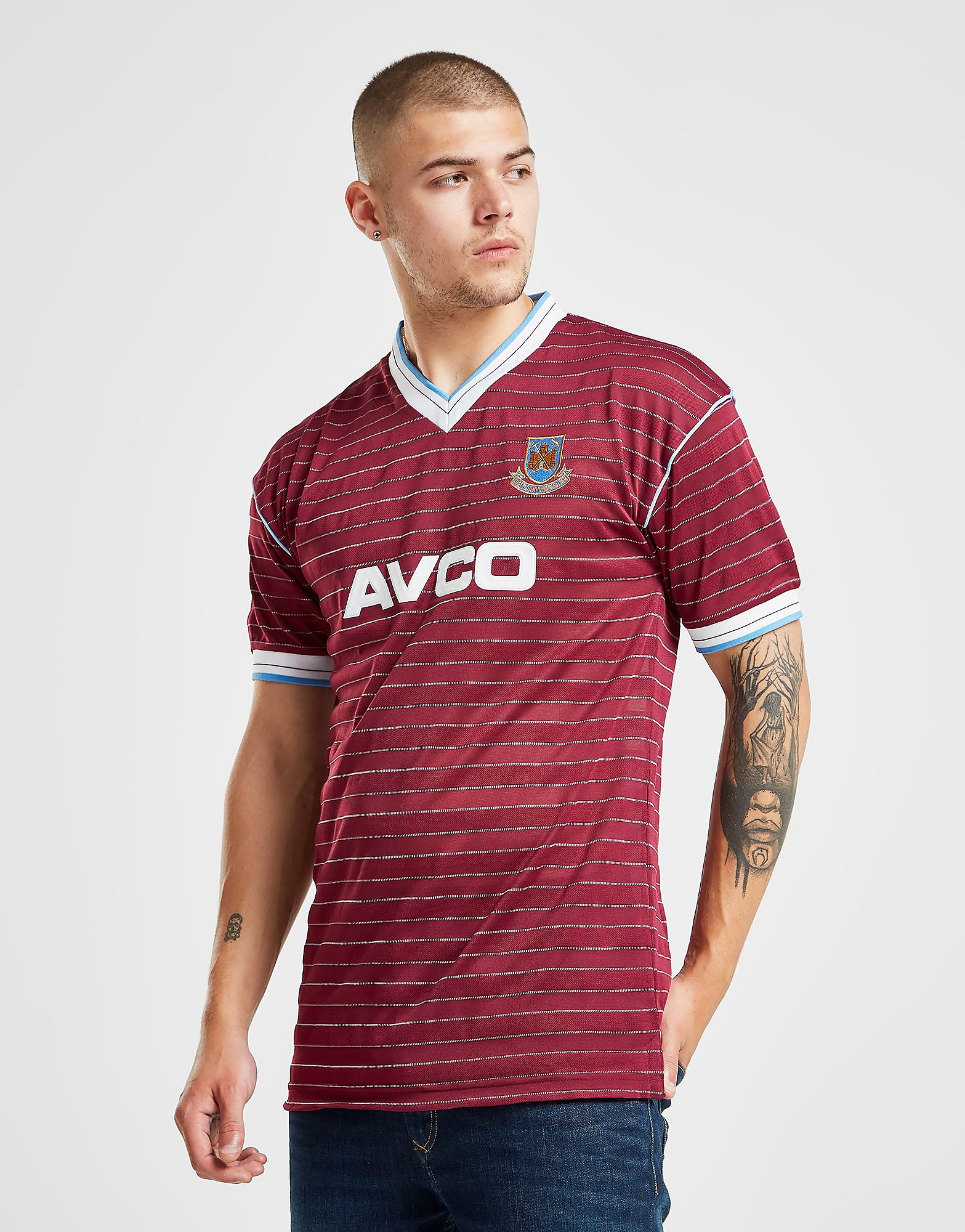 

Score Draw West Ham United FC '86 Home Shirt - Claret/White/Blue - Mens, Claret/White/Blue