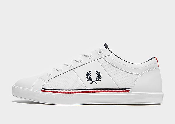 Fred Perry Baseline Perforated, White/Navy