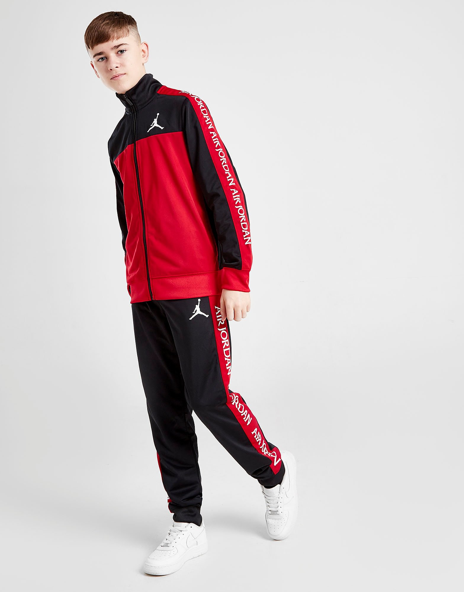 

Jordan Stamp Tricot Tracksuit Junior - Red/Black - Kids, Red/Black