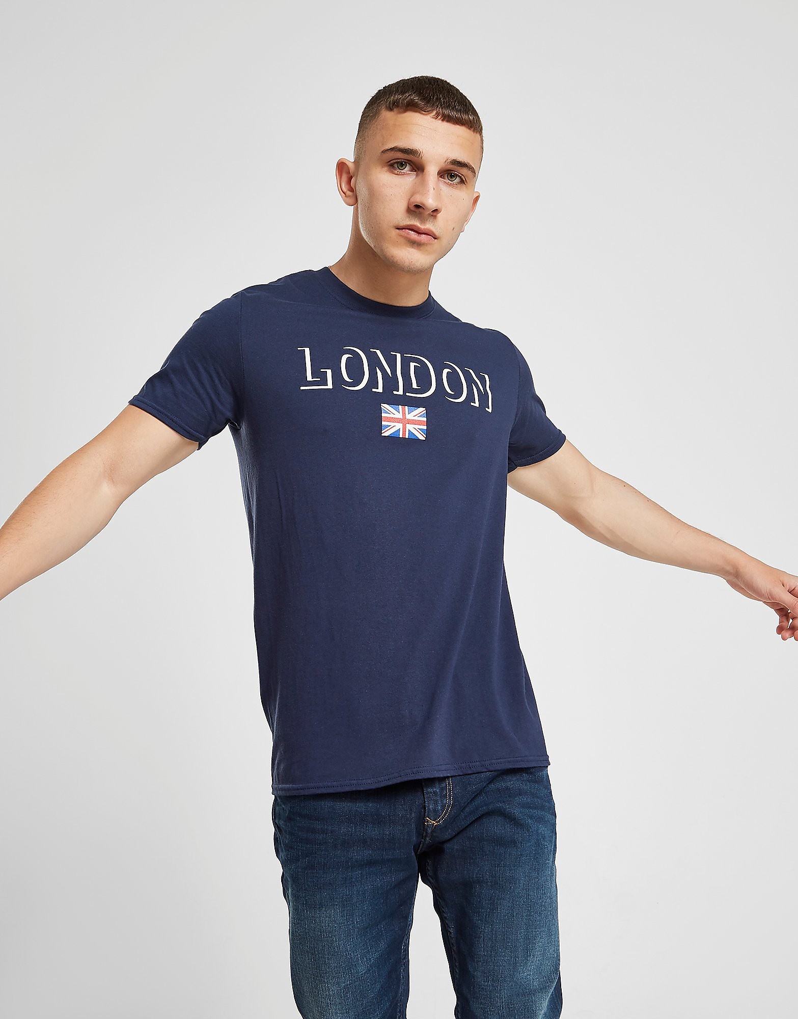 

Official Team London Flag Short Sleeve T-Shirt - Navy/White/Red - Mens, Navy/White/Red