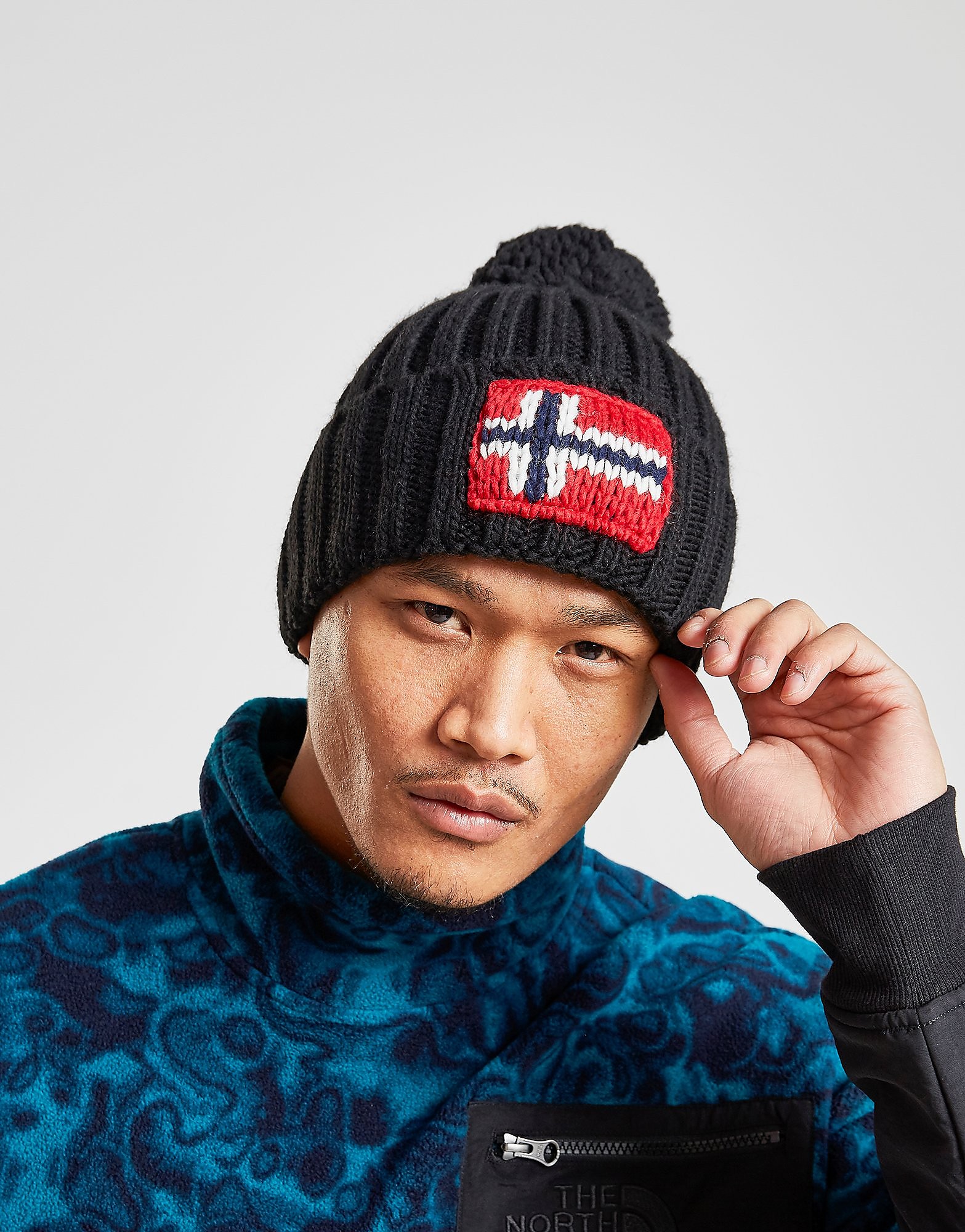 Napapijri Semiury Bobble Hat - Black - Womens, Black