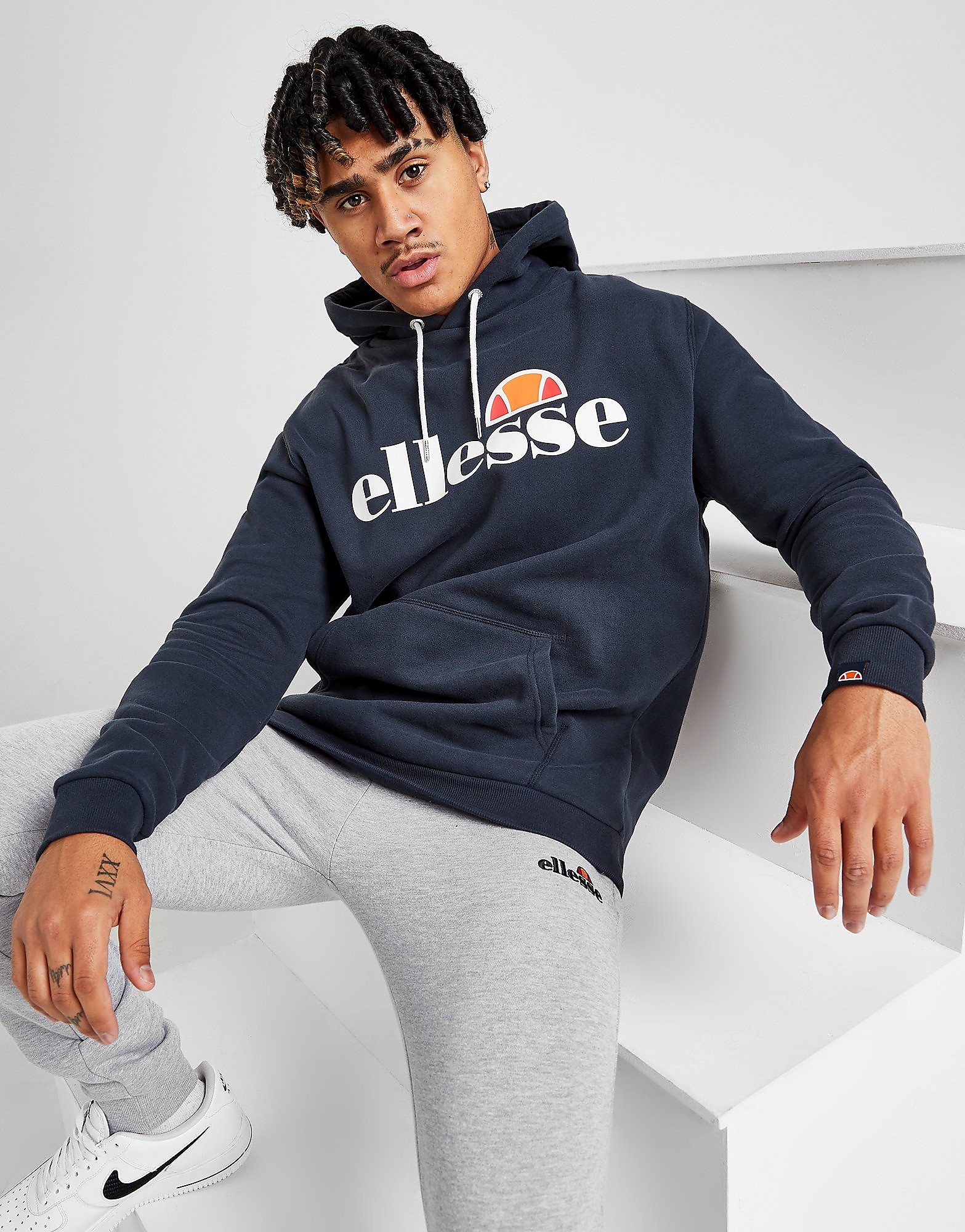 

Ellesse Gottero Overhead Hoodie - Navy - Mens, Navy