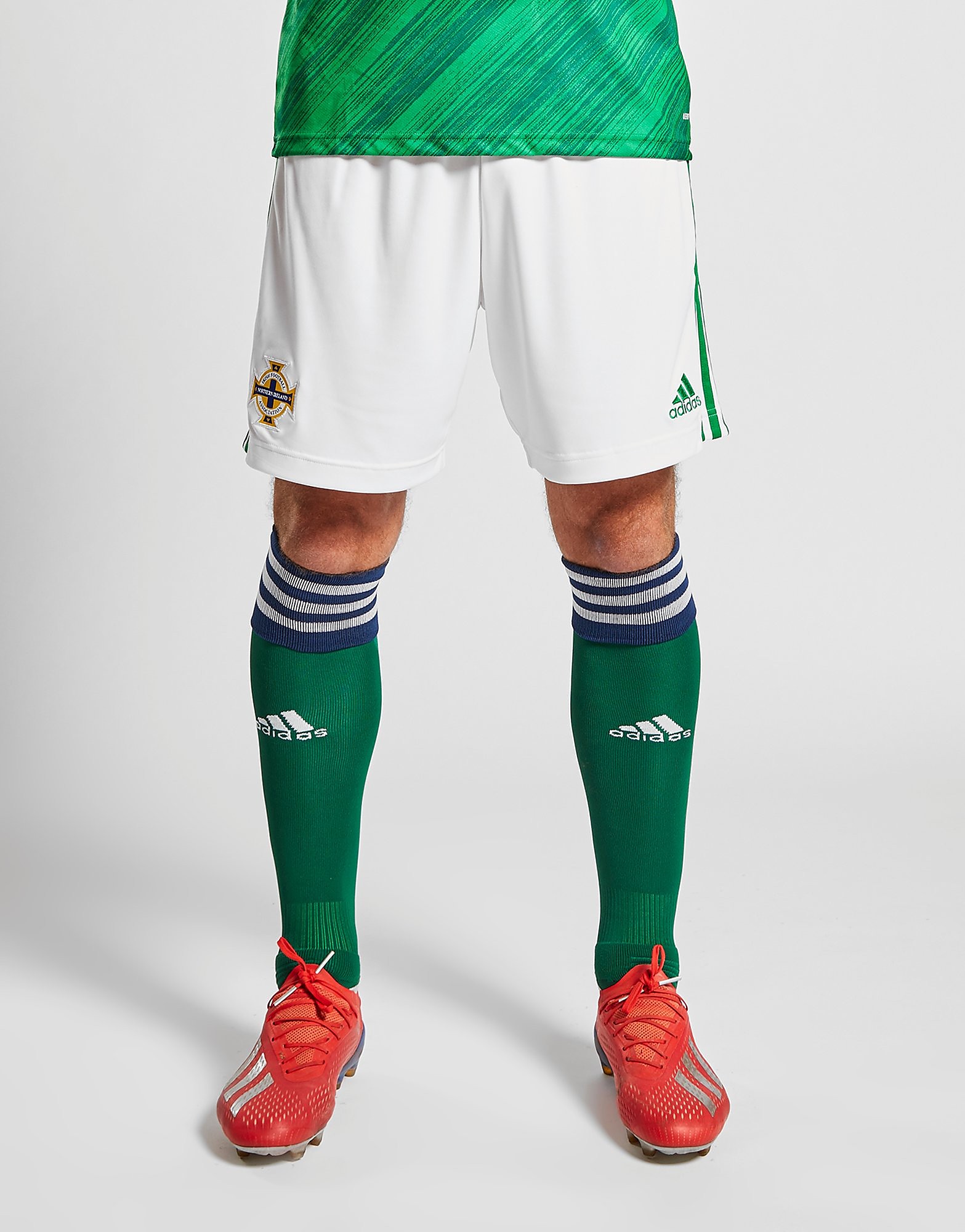 

adidas Northern Ireland 2020 Home Shorts - White - Mens, White