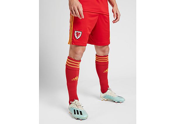 adidas Short Domicile Pays de Galles 2020 Homme - Red/Yellow, Red/Yellow