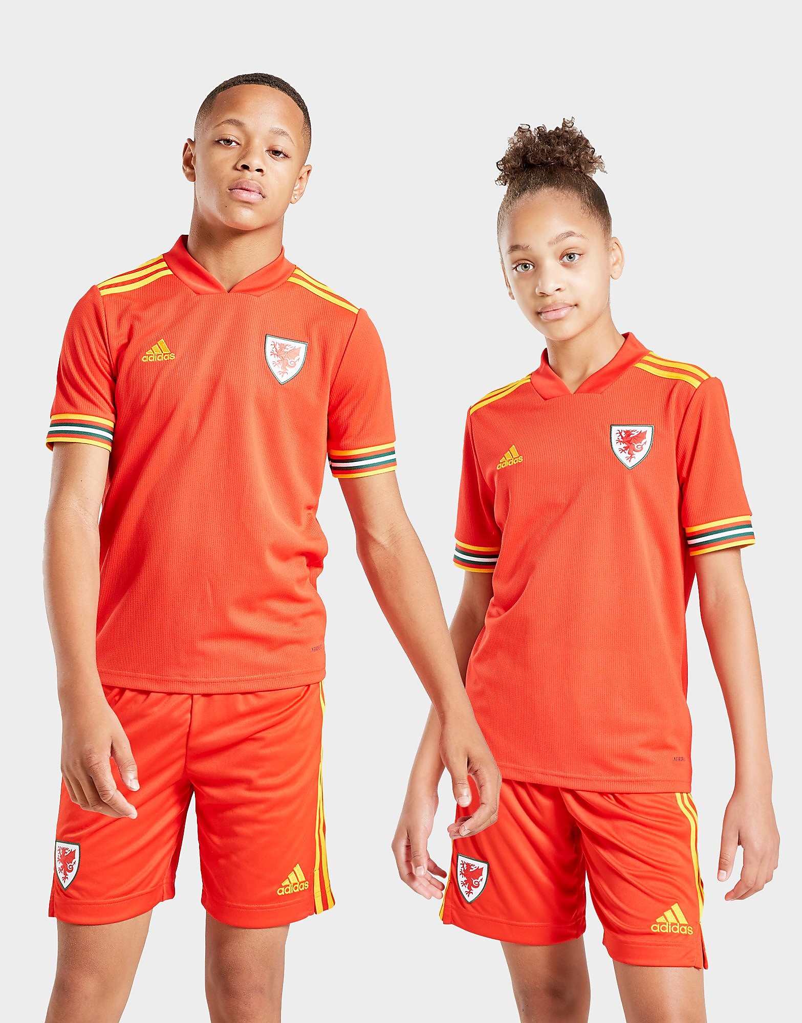 

adidas Wales 2020 Home Shirt Junior - Red/Yellow - Kids, Red/Yellow