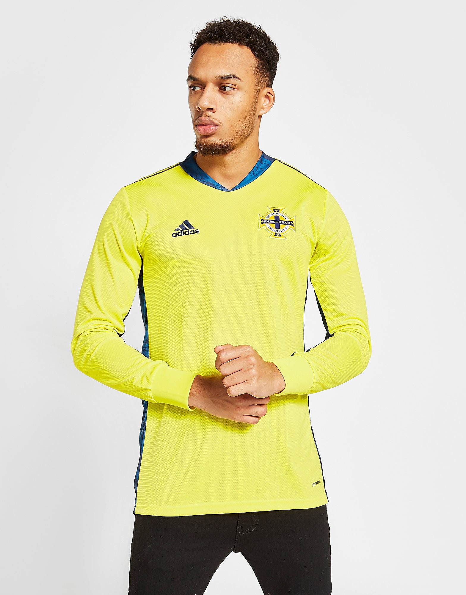 

adidas Northern Ireland 2020 Home Goalkeeper Shirt - Yellow - Mens, Yellow
