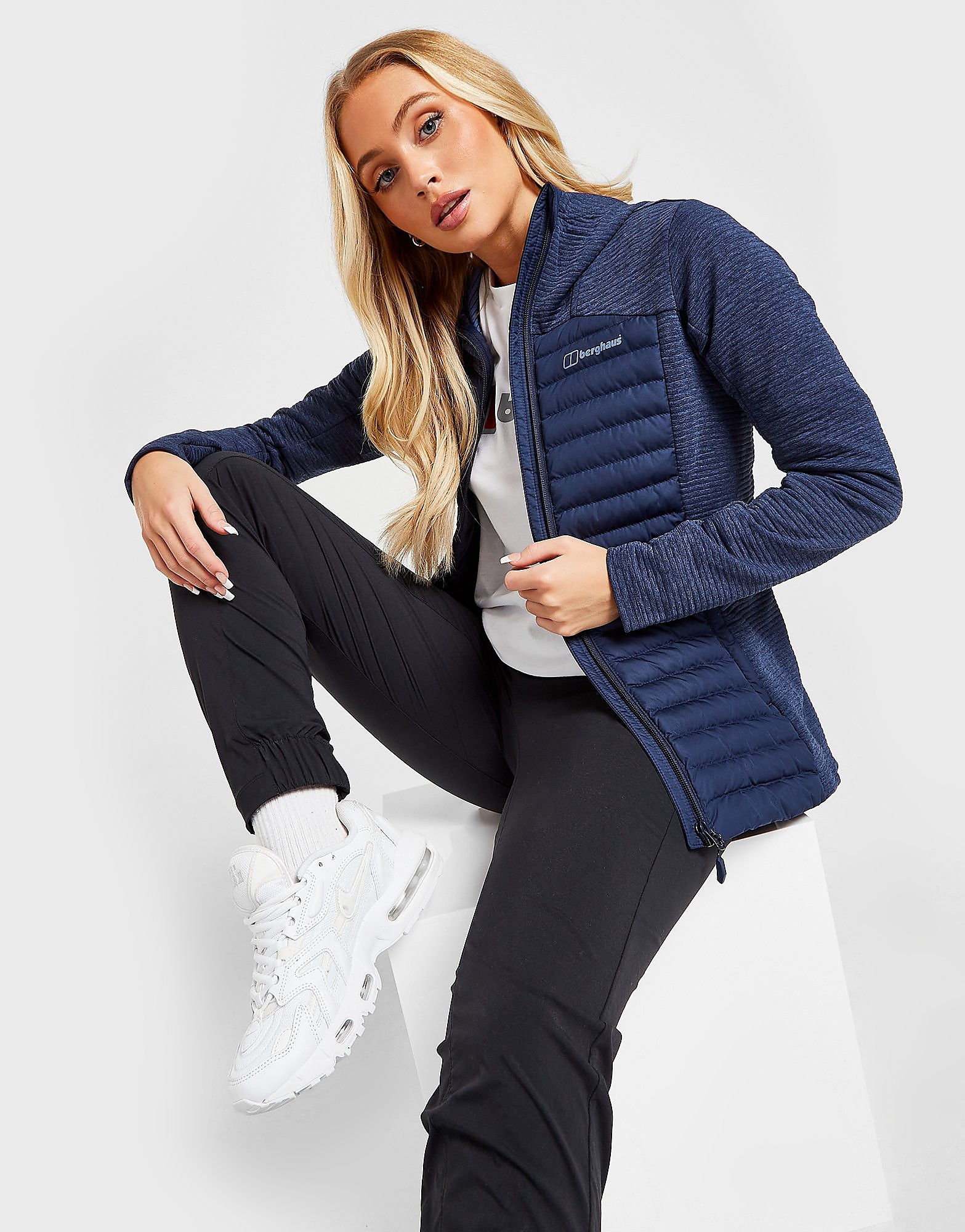 

Berghaus NULA HYBRID JACKET - Blue/WMNS - Womens, Blue/WMNS