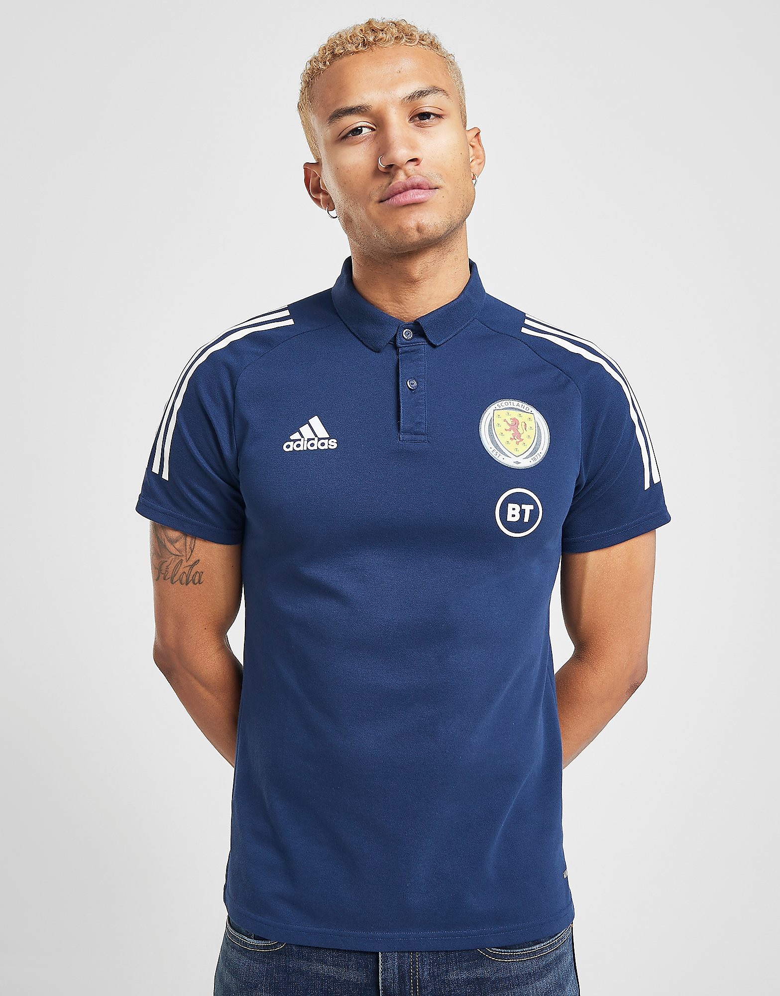 

adidas Scotland Condivo 20 Polo Shirt - Navy - Mens, Navy