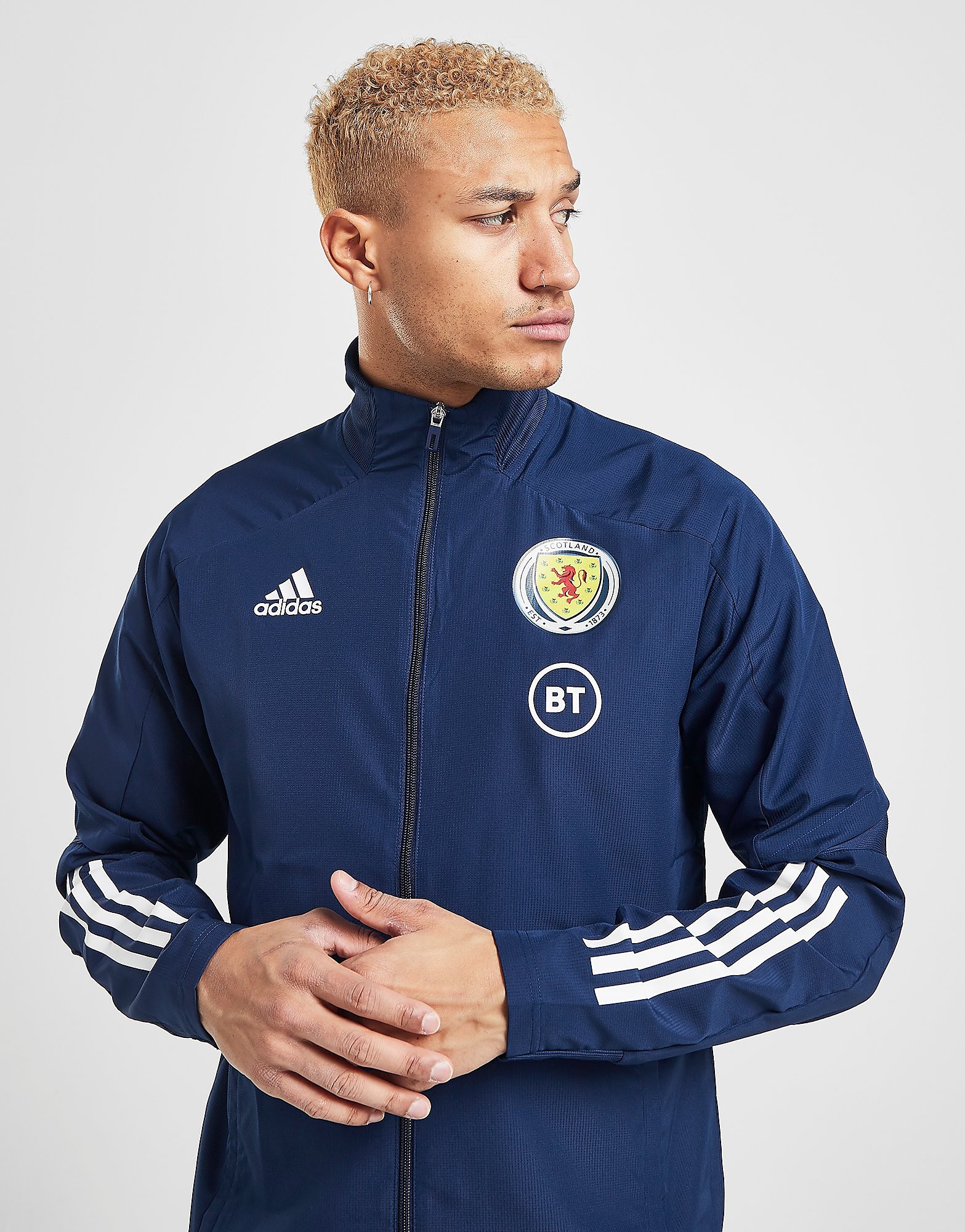 

adidas Scotland Condivo 20 Presentation Jacket - Team Navy / White - Mens, Team Navy / White