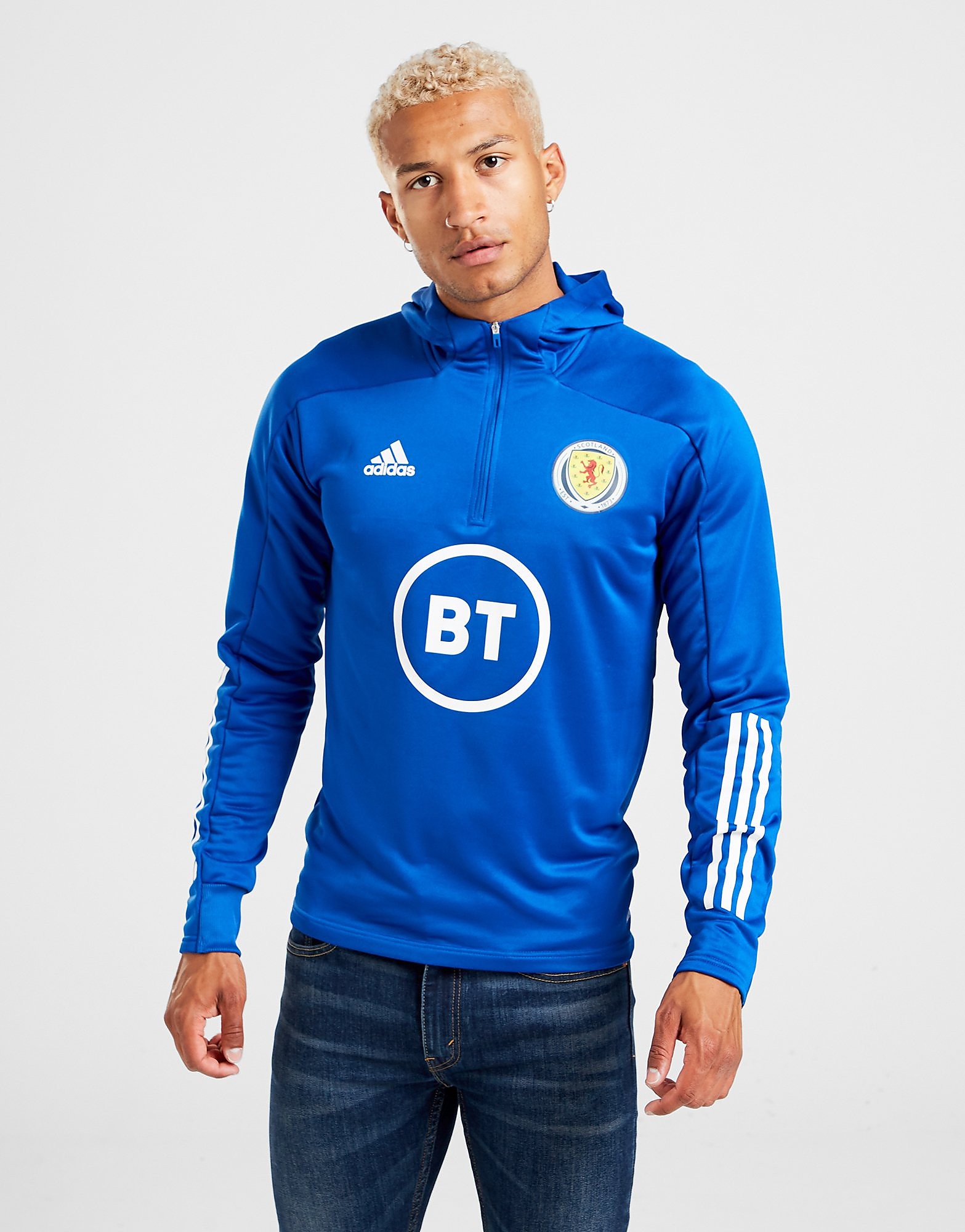 

adidas Scotland Condivo 20 Track Hoodie - Blue - Mens, Blue