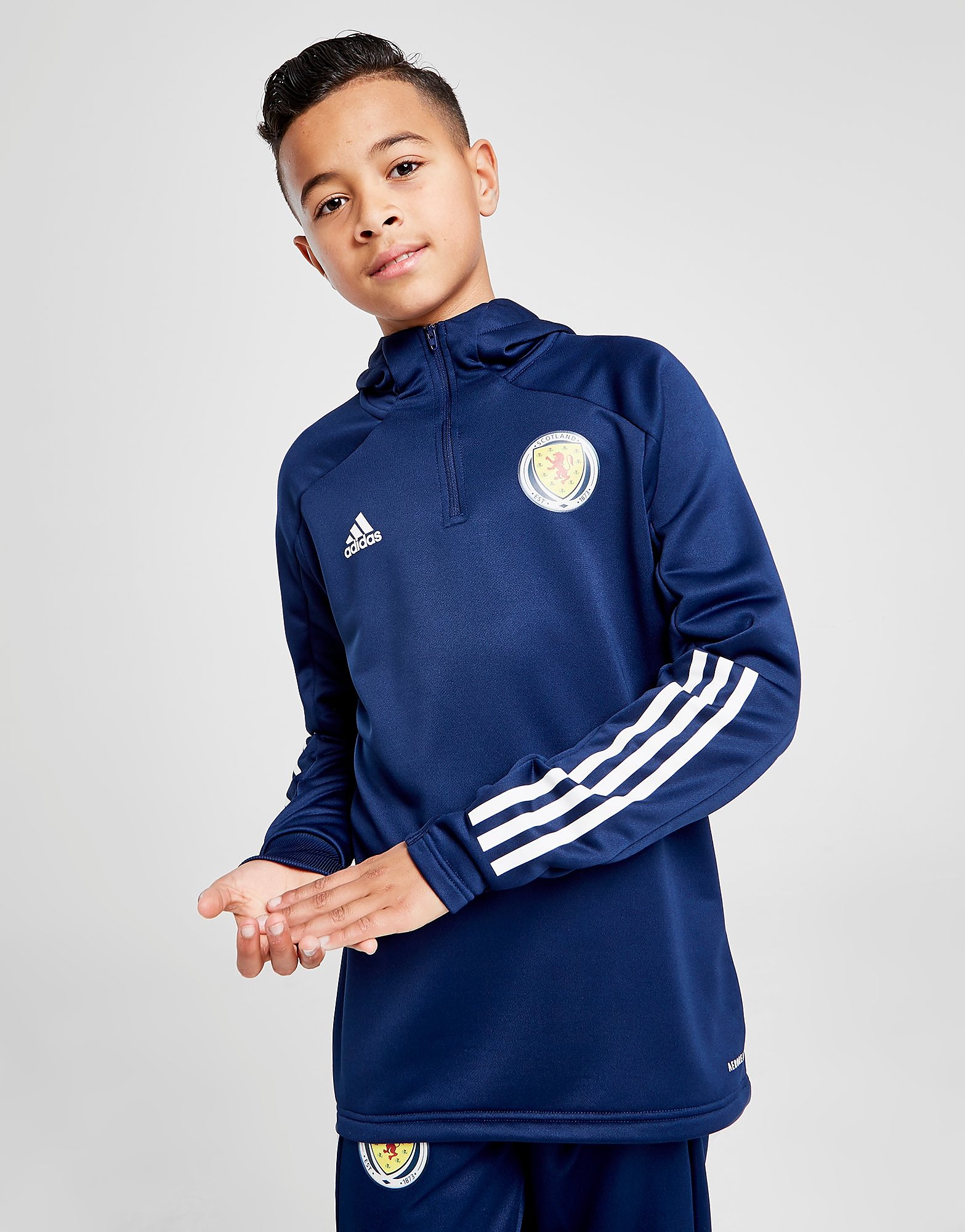 

adidas Scotland Condivo 20 Track Hoodie Junior - Blue - Kids, Blue