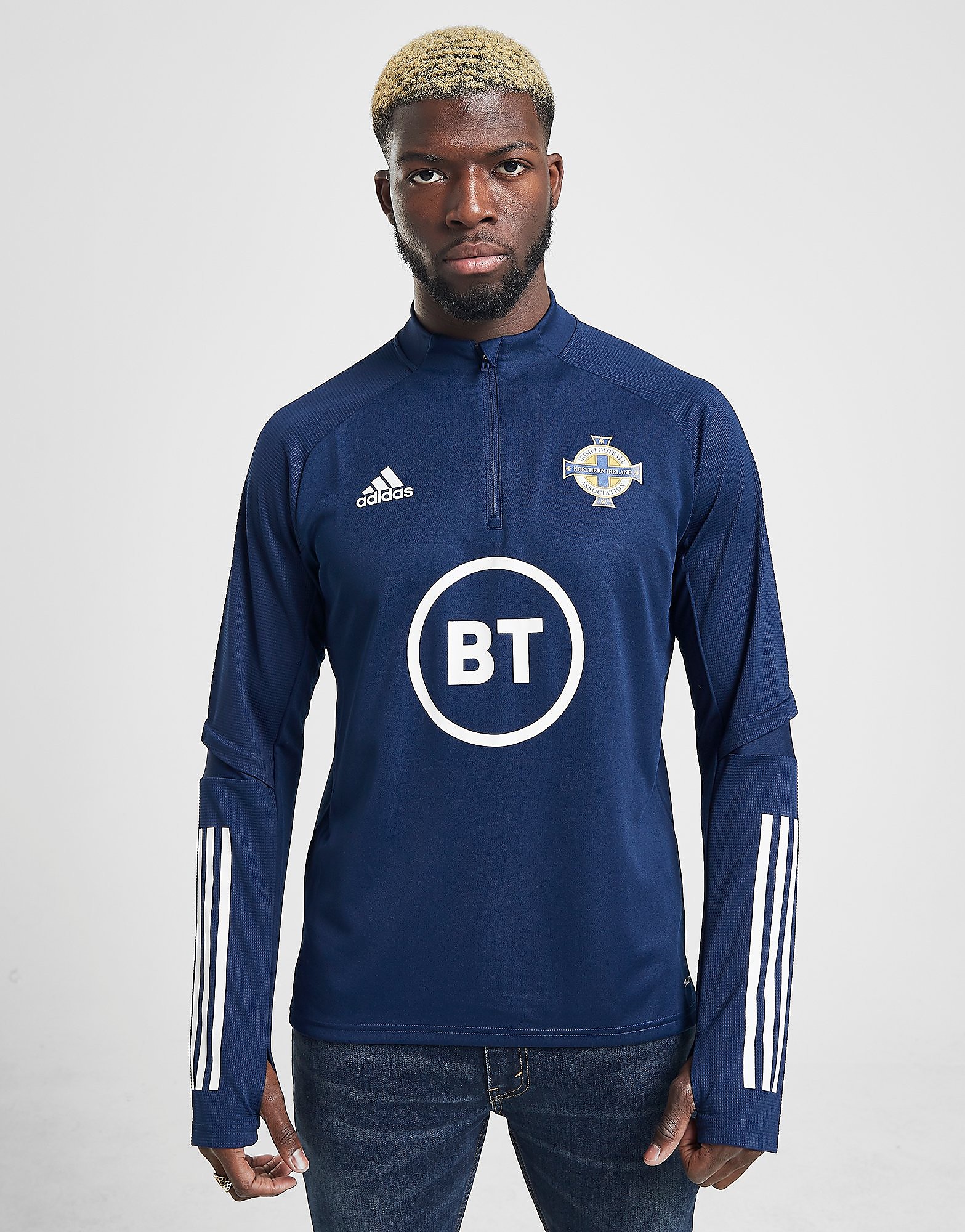 adidas Northern Ireland Condivo 20 1/2 Zip Top - Blue - Mens, Blue