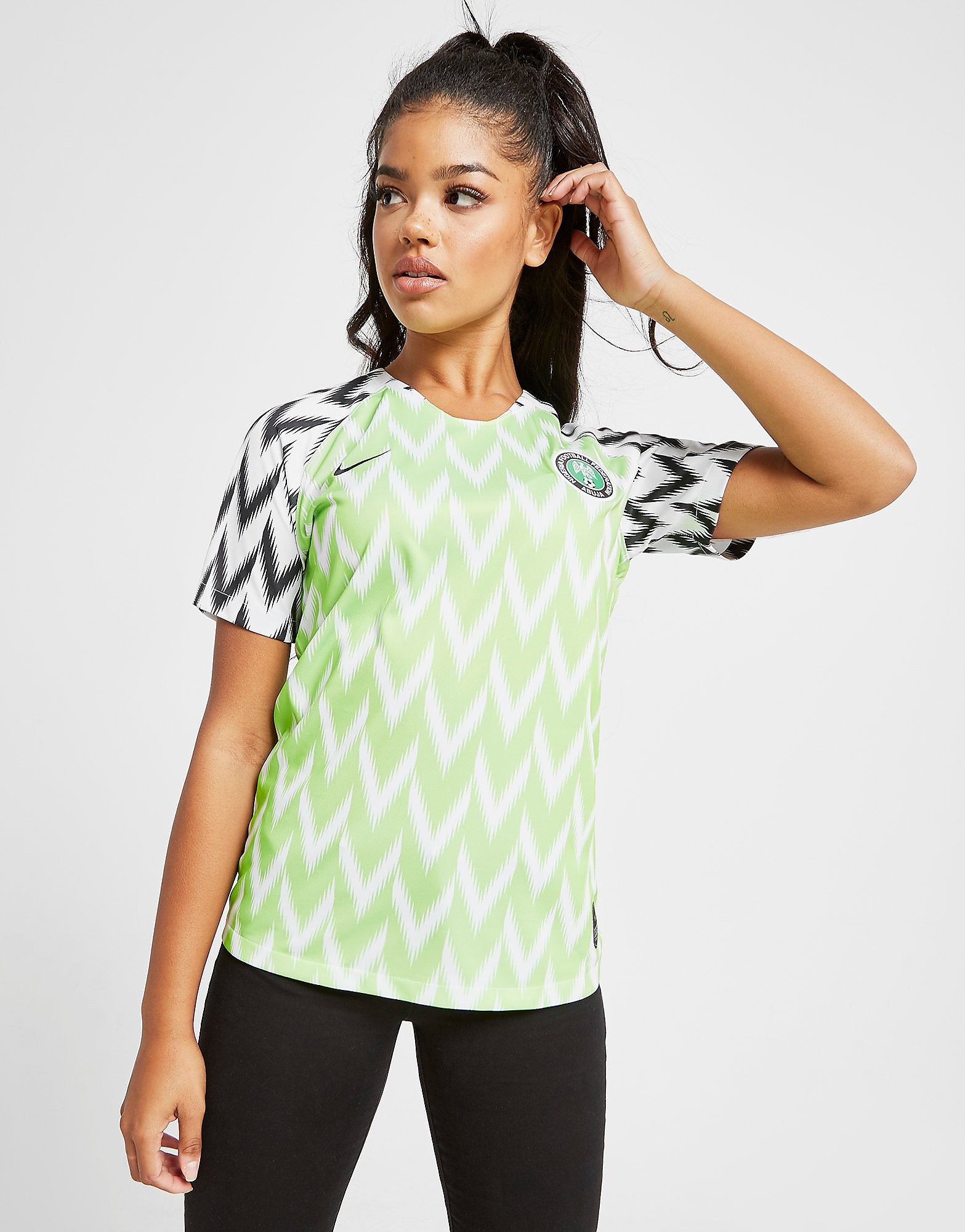 Nike Nigeria Wwc 2019 Home Shirt Dames Groen nike kopen in de aanbieding