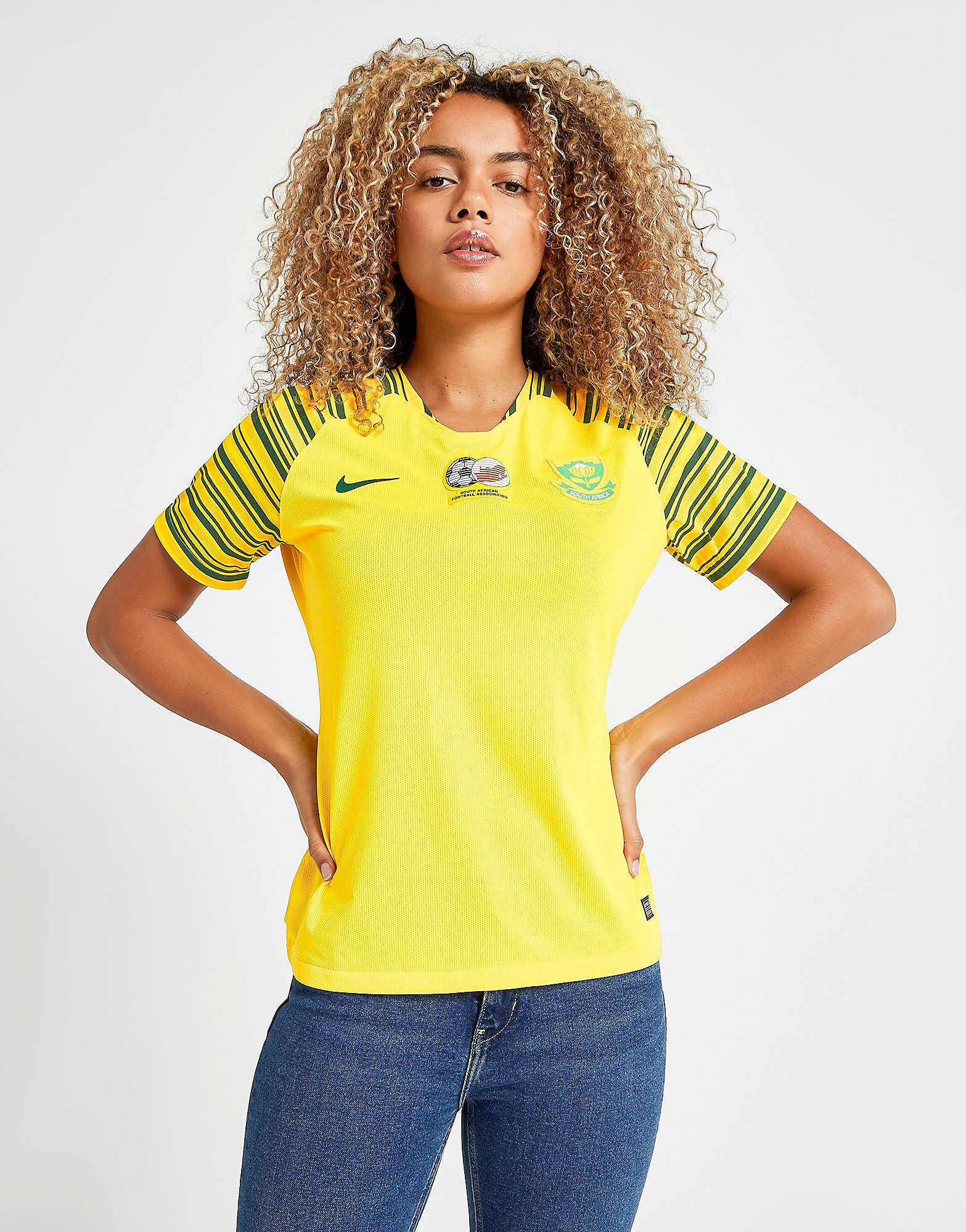 Nike South Africa Wwc 2019 Home Shirt Dames Geel nike kopen in de aanbieding
