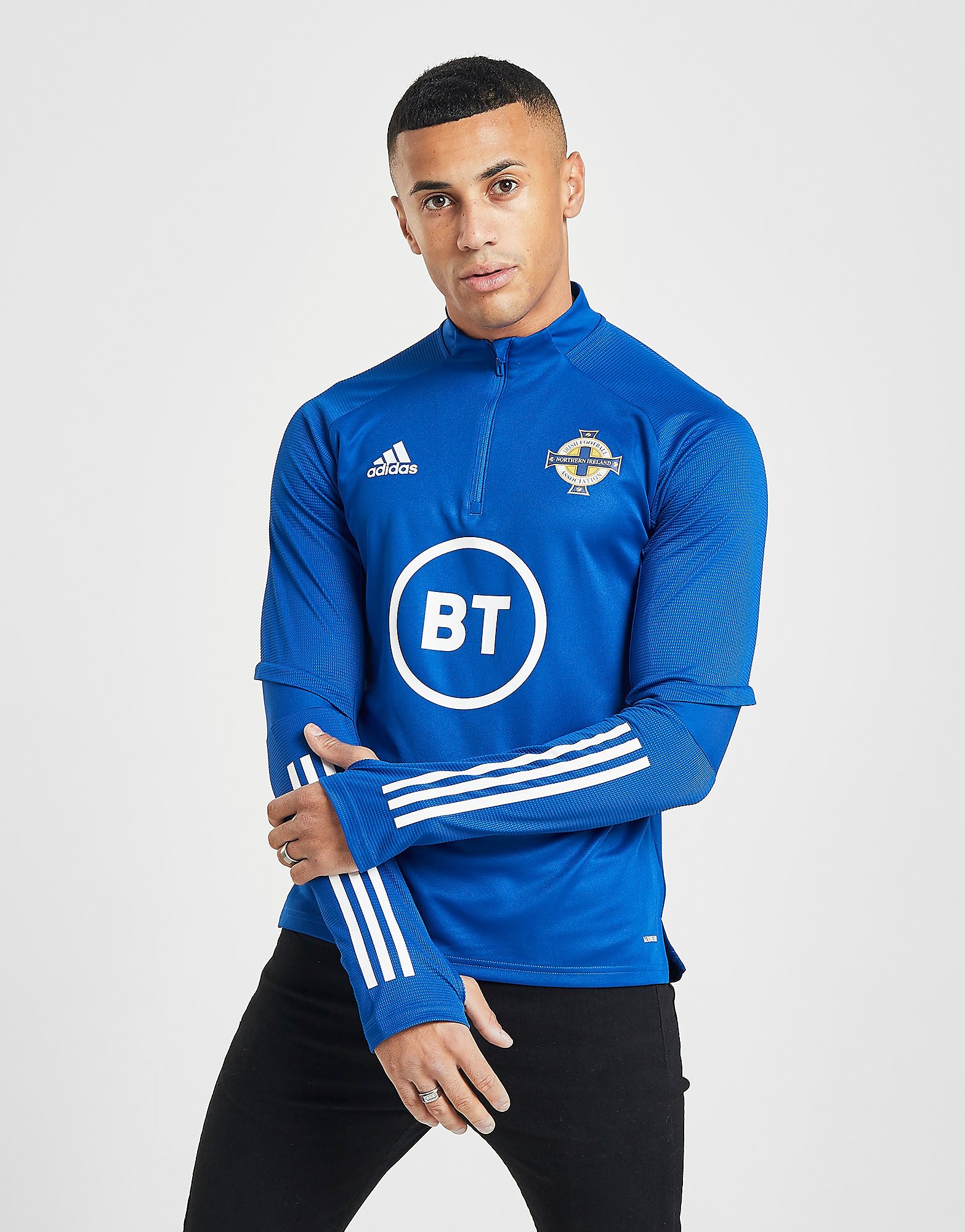 

adidas Northern Ireland Condivo 20 1/2 Zip Top - Blue - Mens, Blue