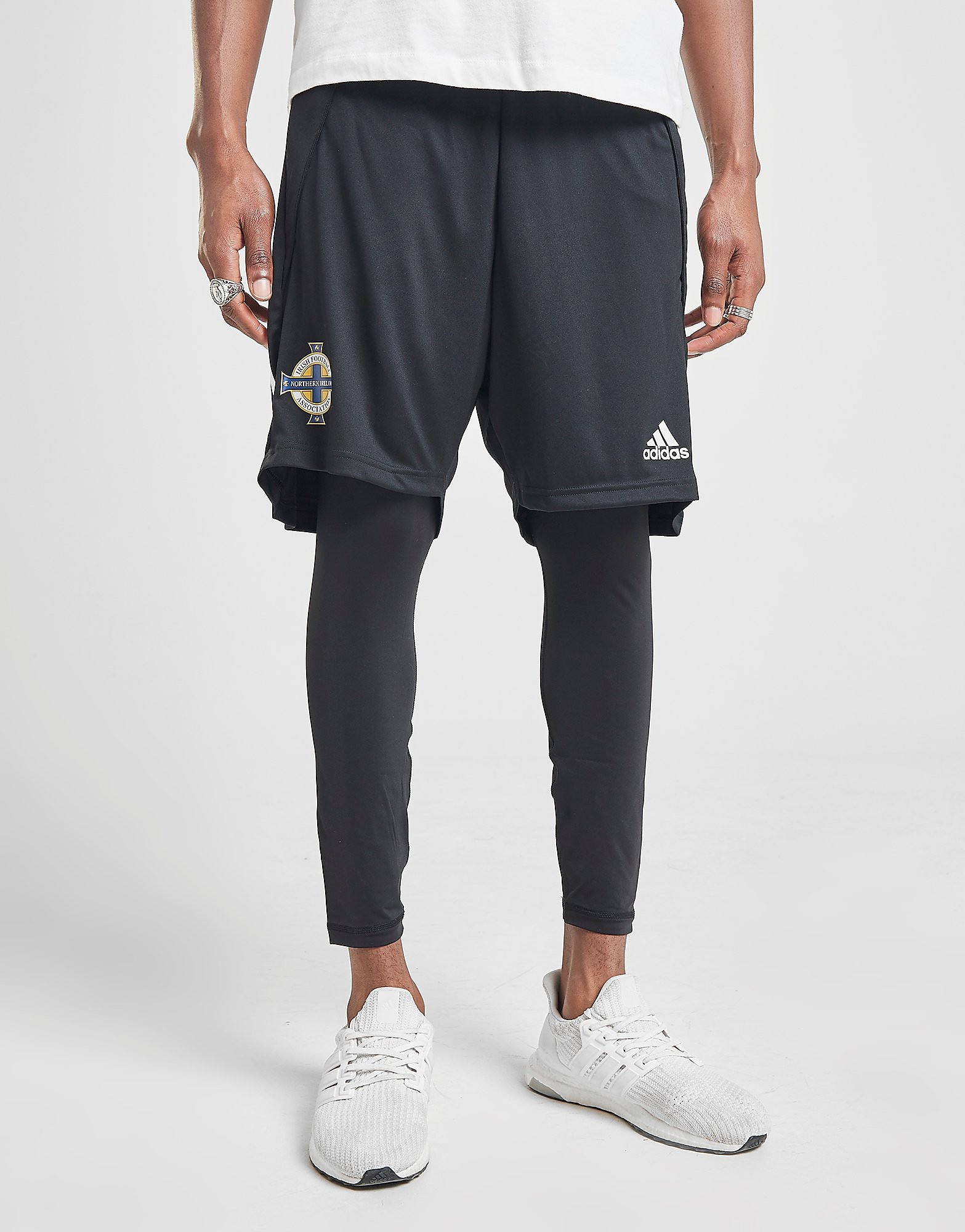 

adidas Northern Ireland Condivo 20 2-in-1 Shorts - Black - Mens, Black