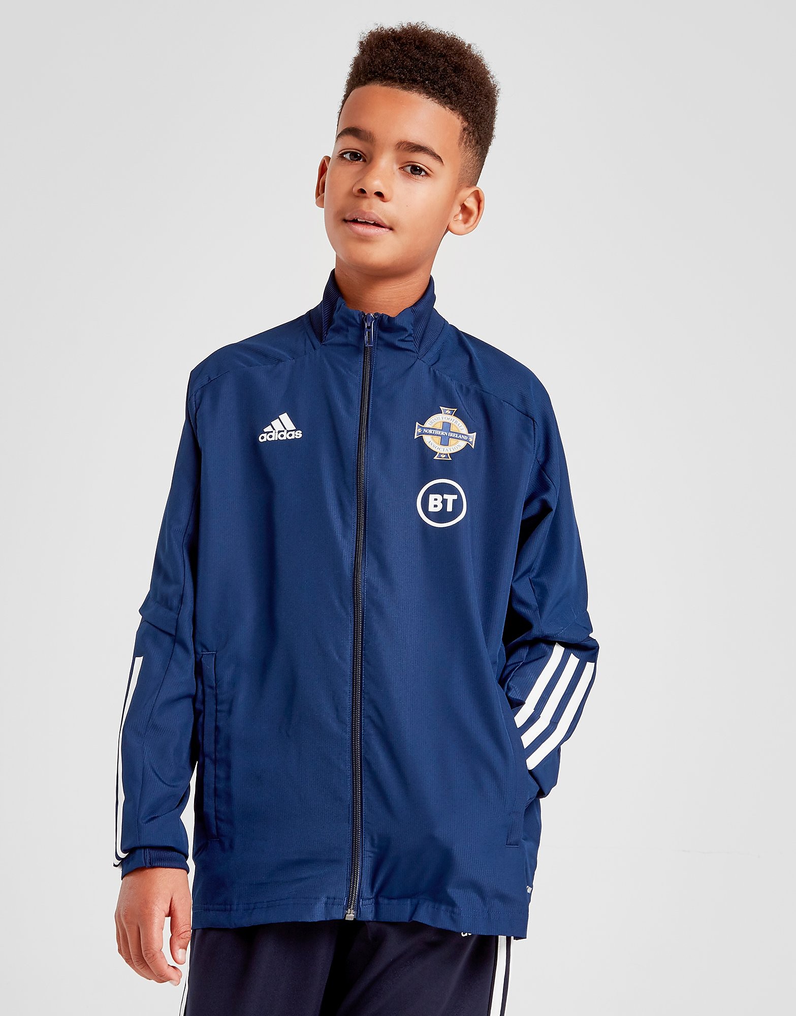 

adidas Northern Ireland Condivo 20 Pres Jacket Junior - Team Navy / White - Kids, Team Navy / White