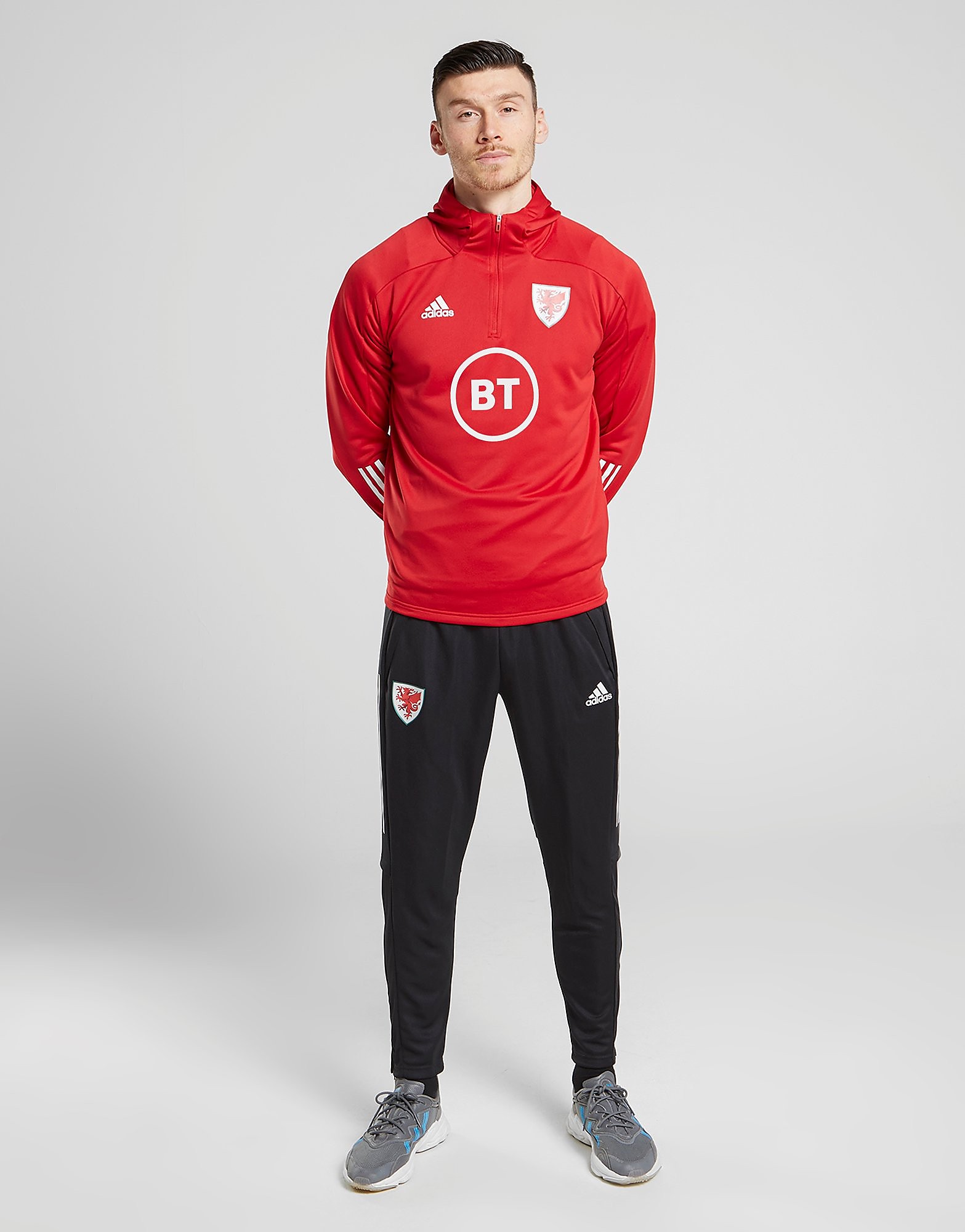 

adidas Wales Condivo 20 Track Hoodie - Red - Mens, Red