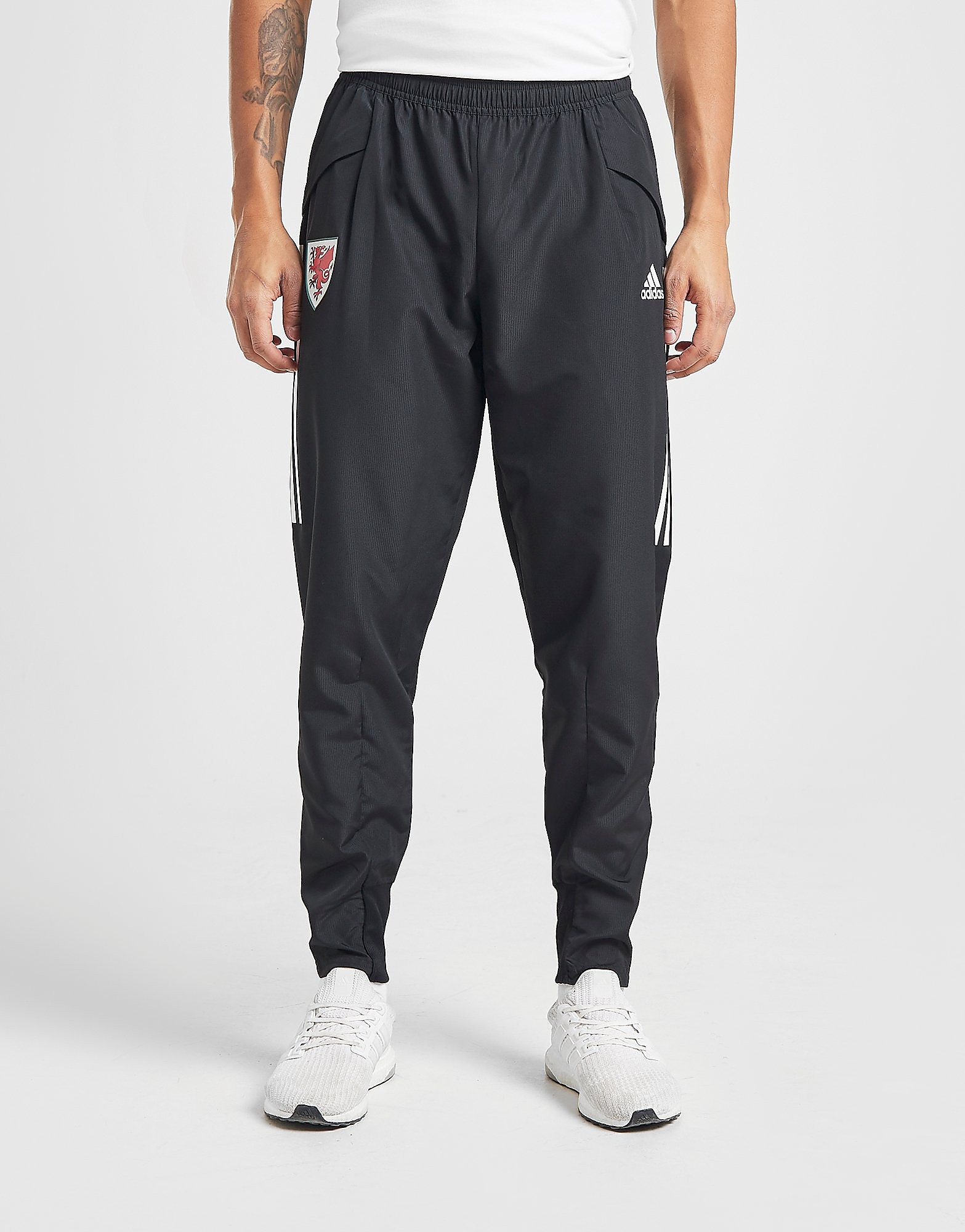 

adidas Wales Condivo 20 Presentation Pants - Black / White - Mens, Black / White