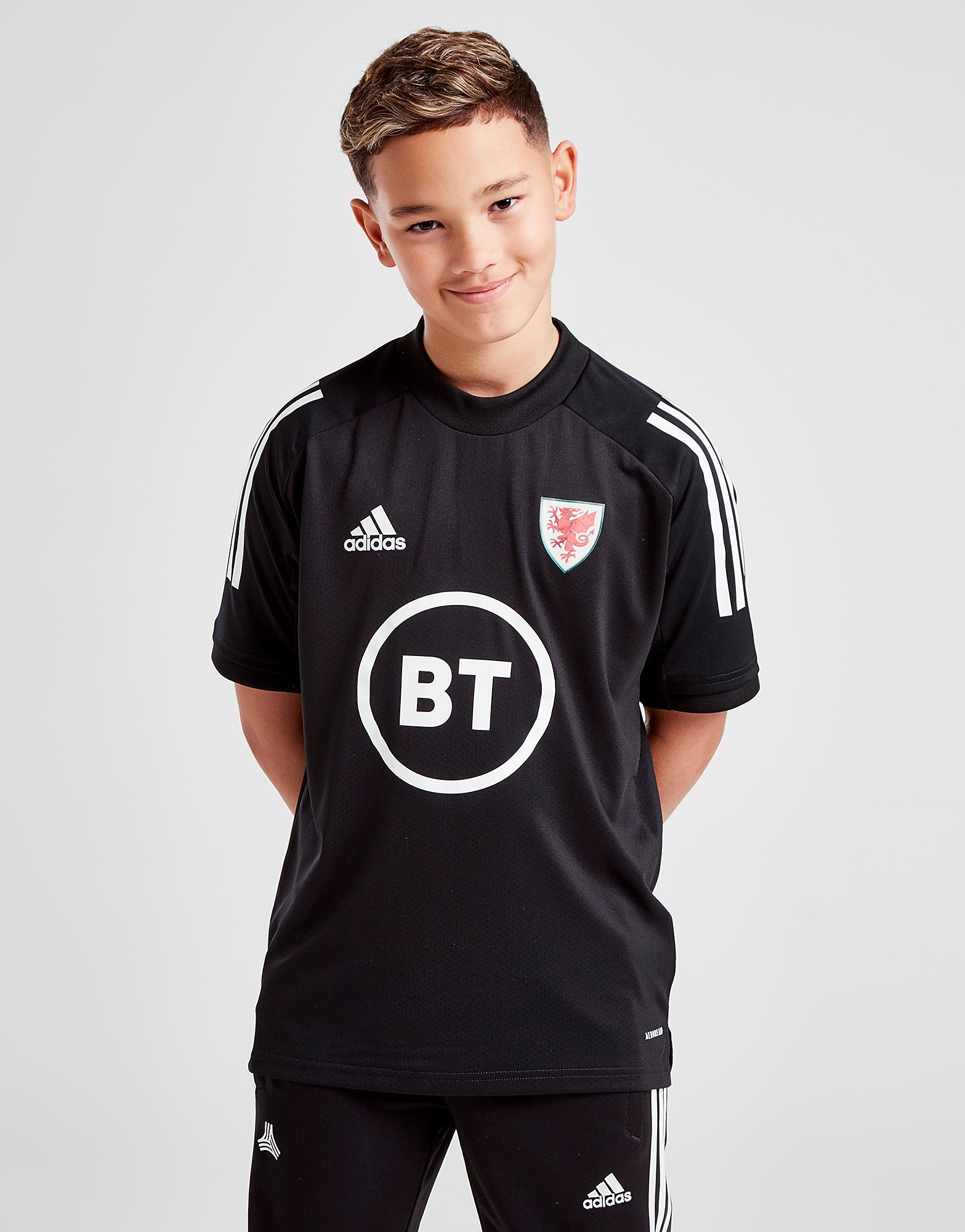 

adidas Wales Condivo 20 Training Shirt Junior - Black - Kids, Black