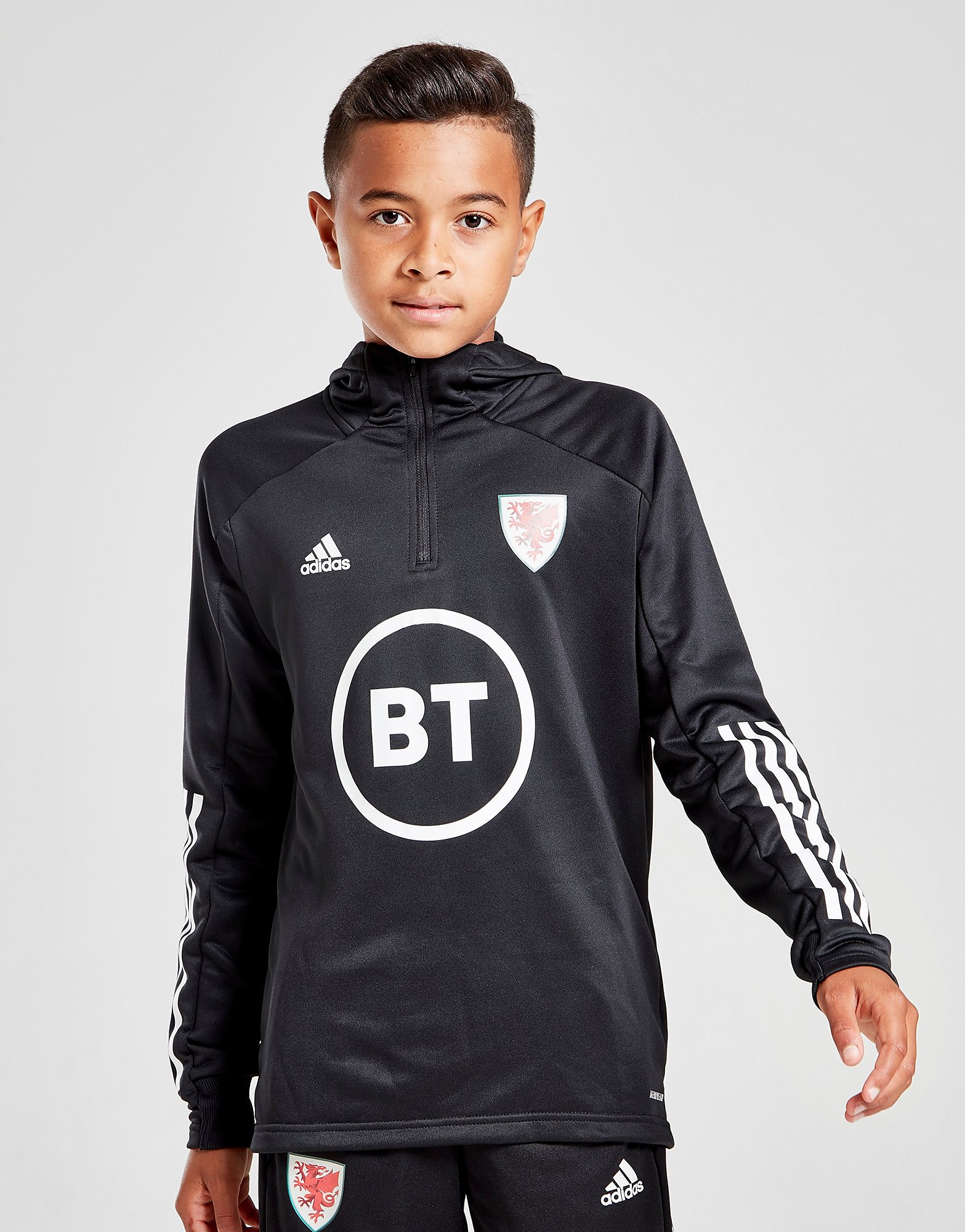 adidas Wales Condivo 20 Track Hoodie Junior - Black - Kids, Black