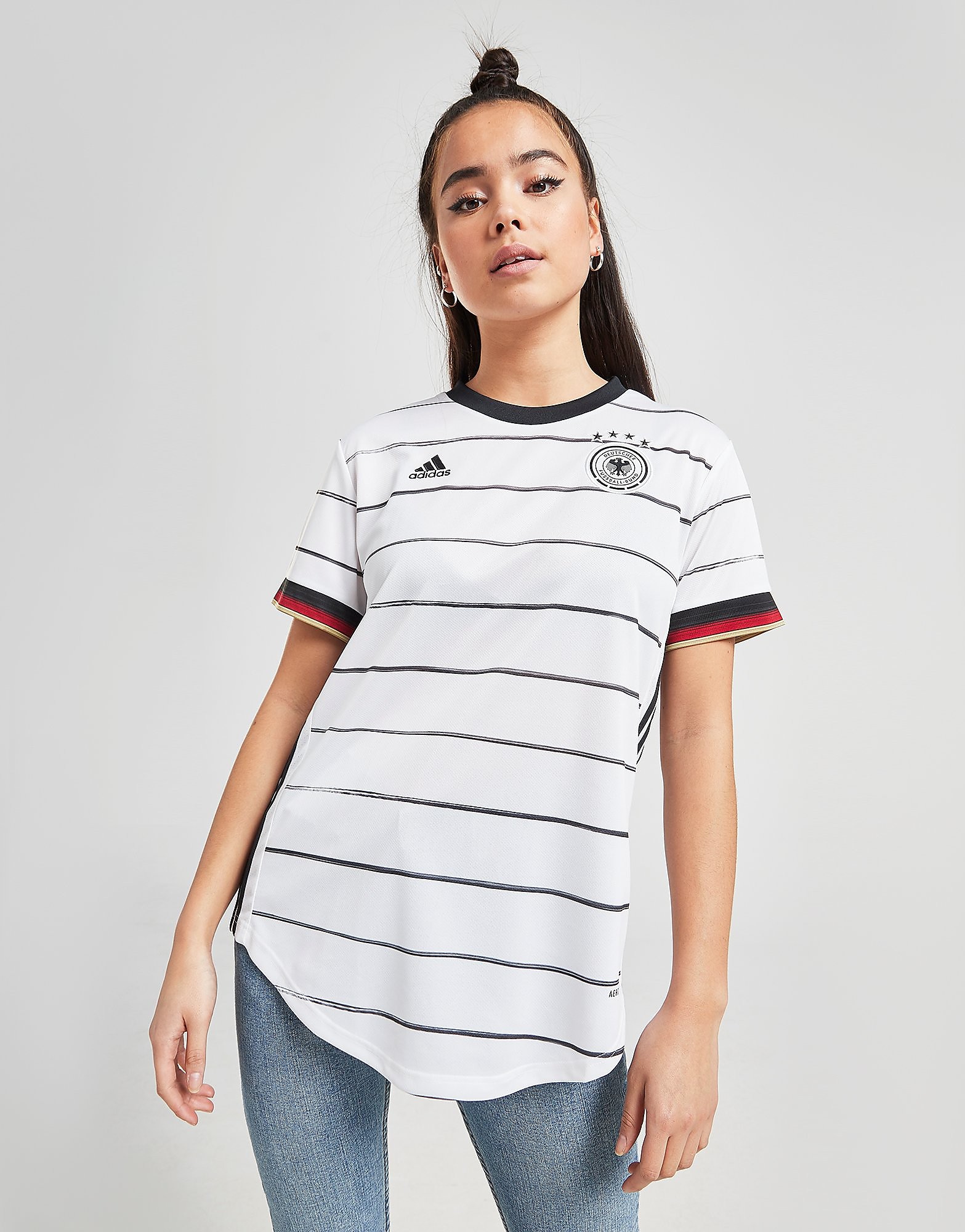 

adidas Germany 2020 Home Shirt Women's - White/Black, White/Black