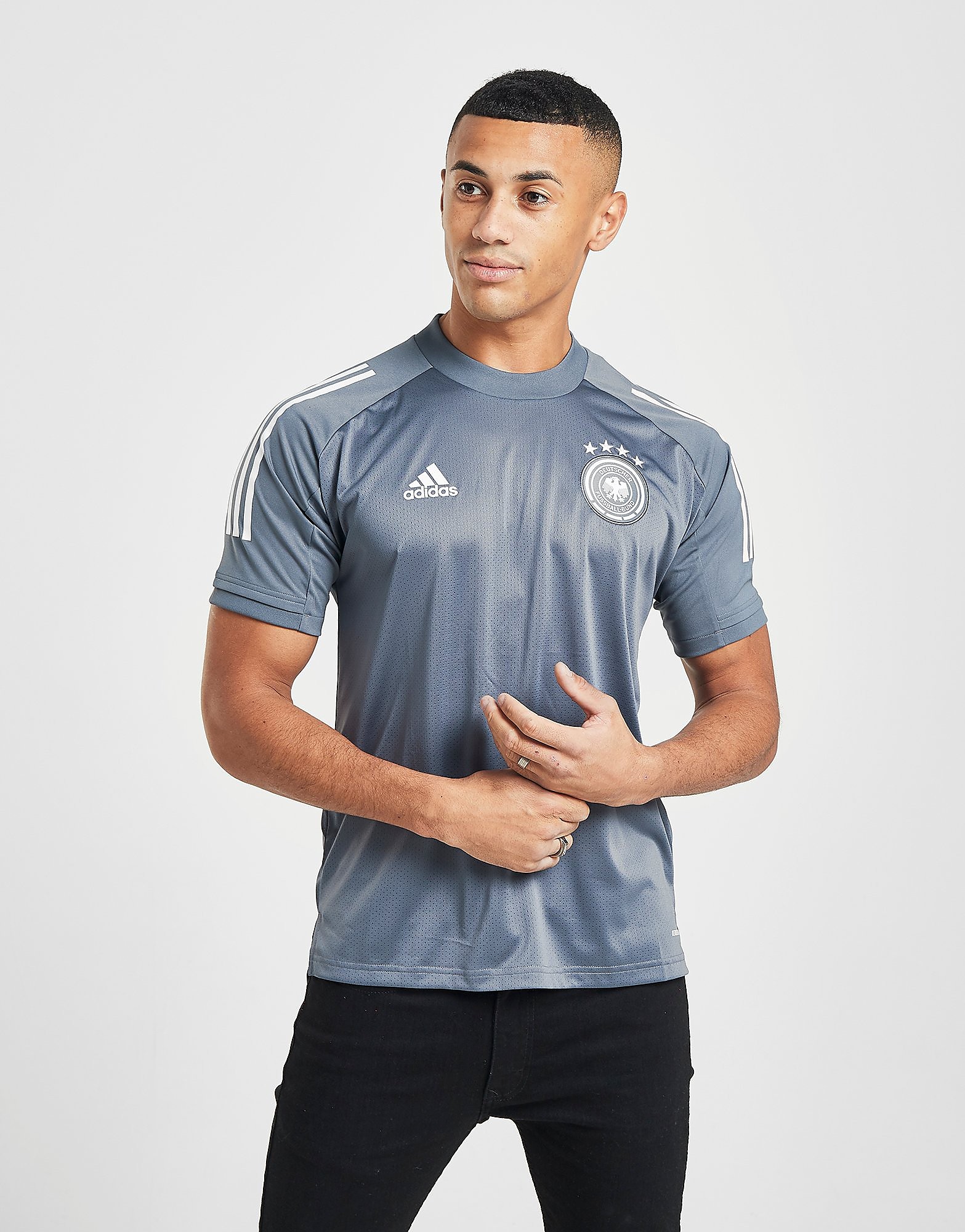 

adidas Germany Training Shirt - Grey - Mens, Grey