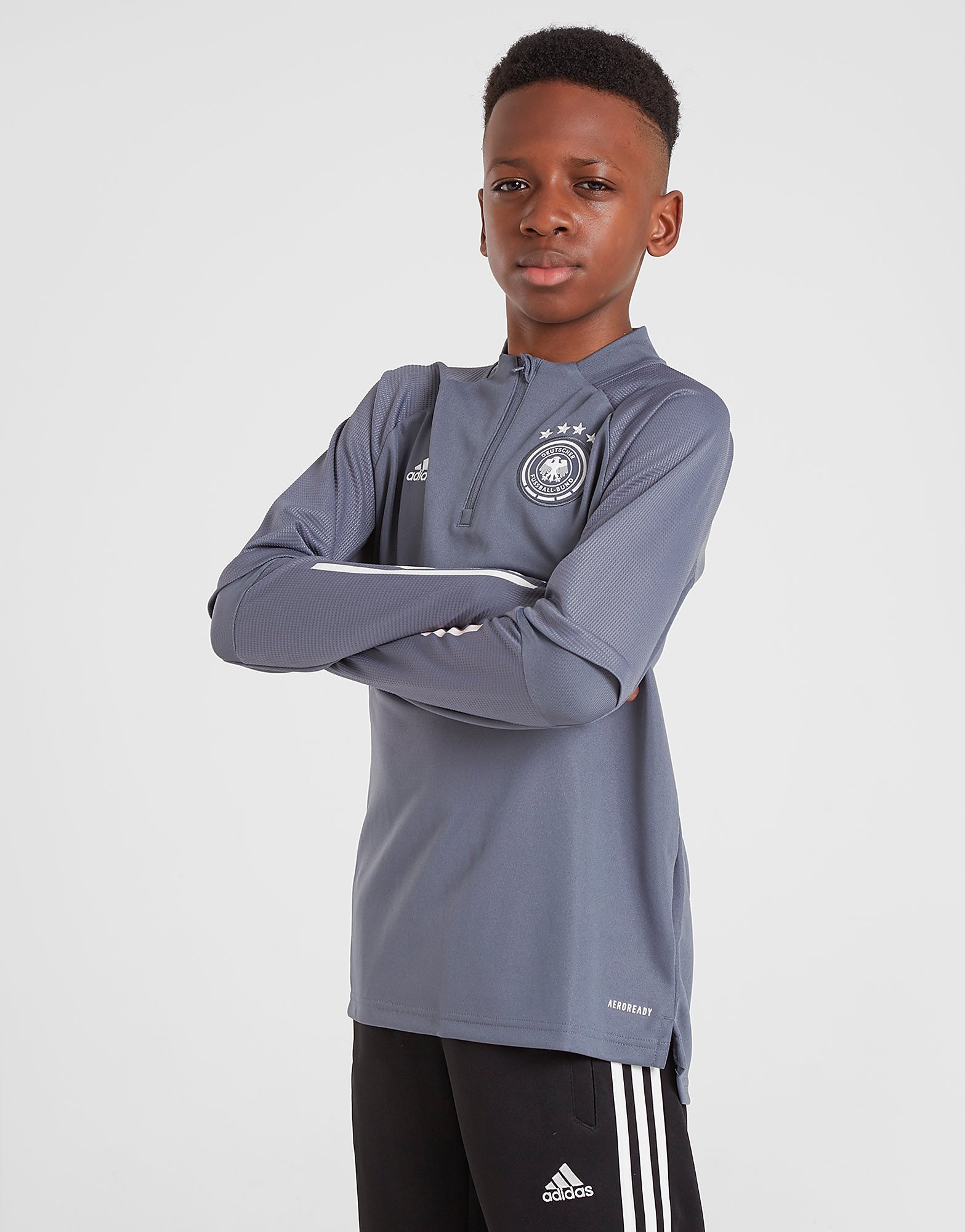 

adidas Performance Germany Track Top Junior - Onix/Black - Kids, Onix/Black