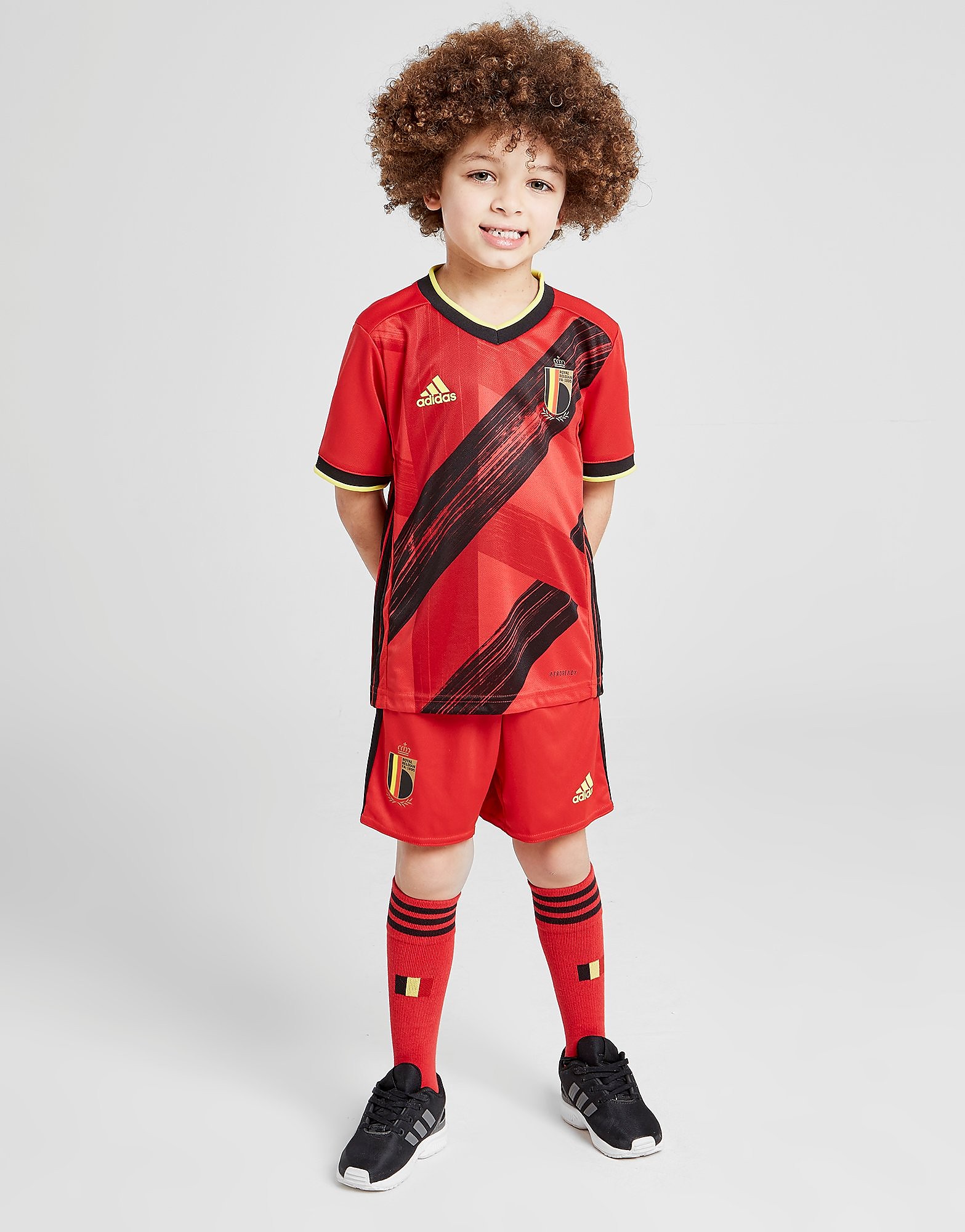 

adidas Belgium 2020 Home Kit Children - Collegiate Red / Black / Bright Yellow - Kids, Collegiate Red / Black / Bright Yellow