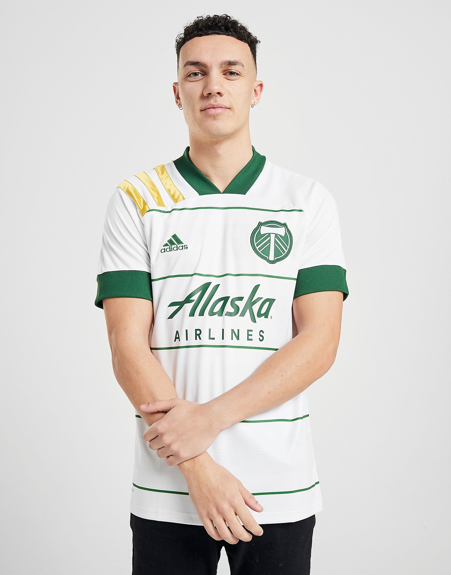 

adidas Portland Timbers 2020 Away Shirt - White / Native Yellow/Green - Mens, White / Native Yellow/Green