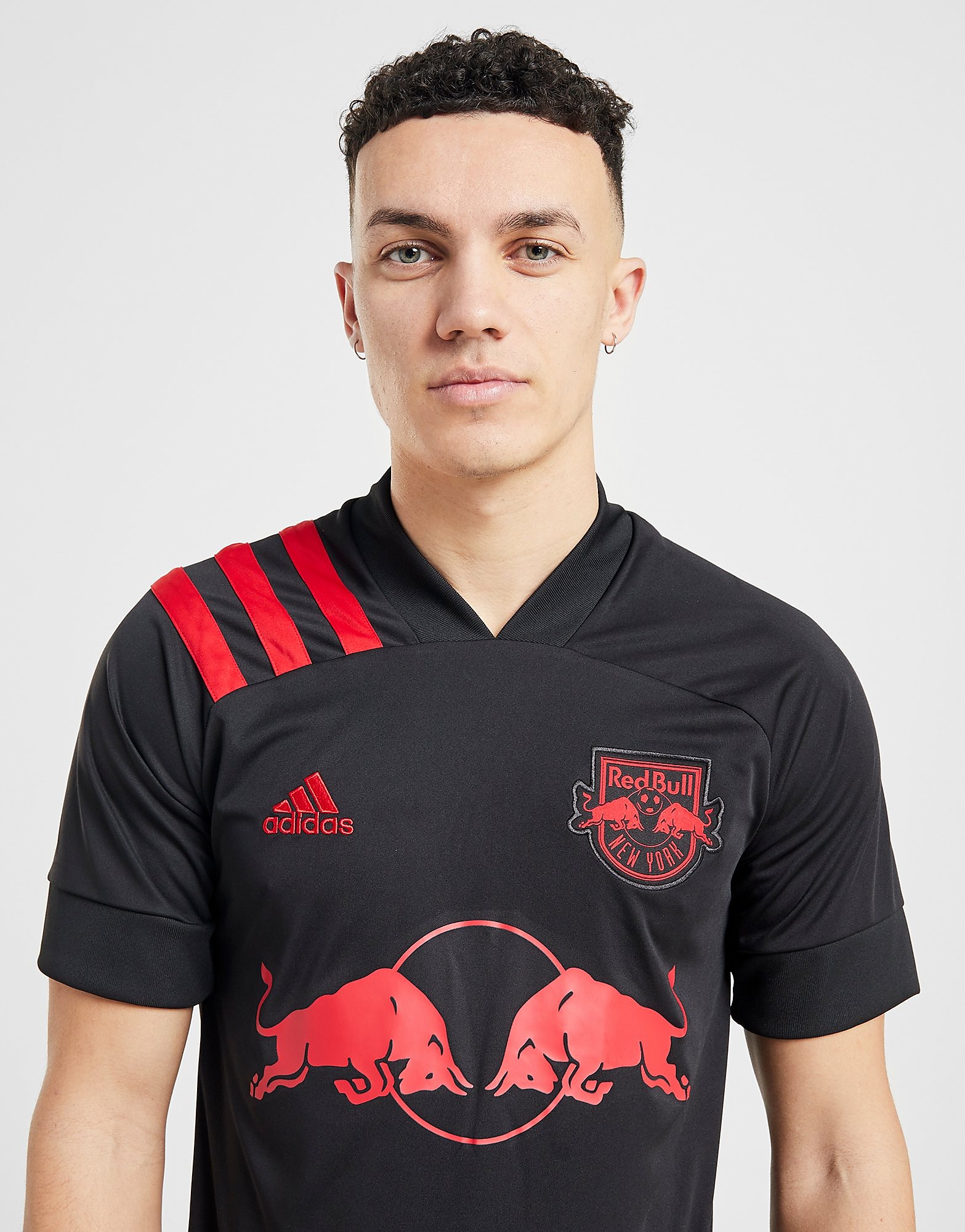 

adidas New York Red Bulls 2020 Away Shirt - Black / Red/Red - Mens, Black / Red/Red