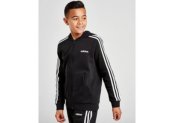 adidas Veste à capuche à 3 bandes Essentials - Black/White, Black/White